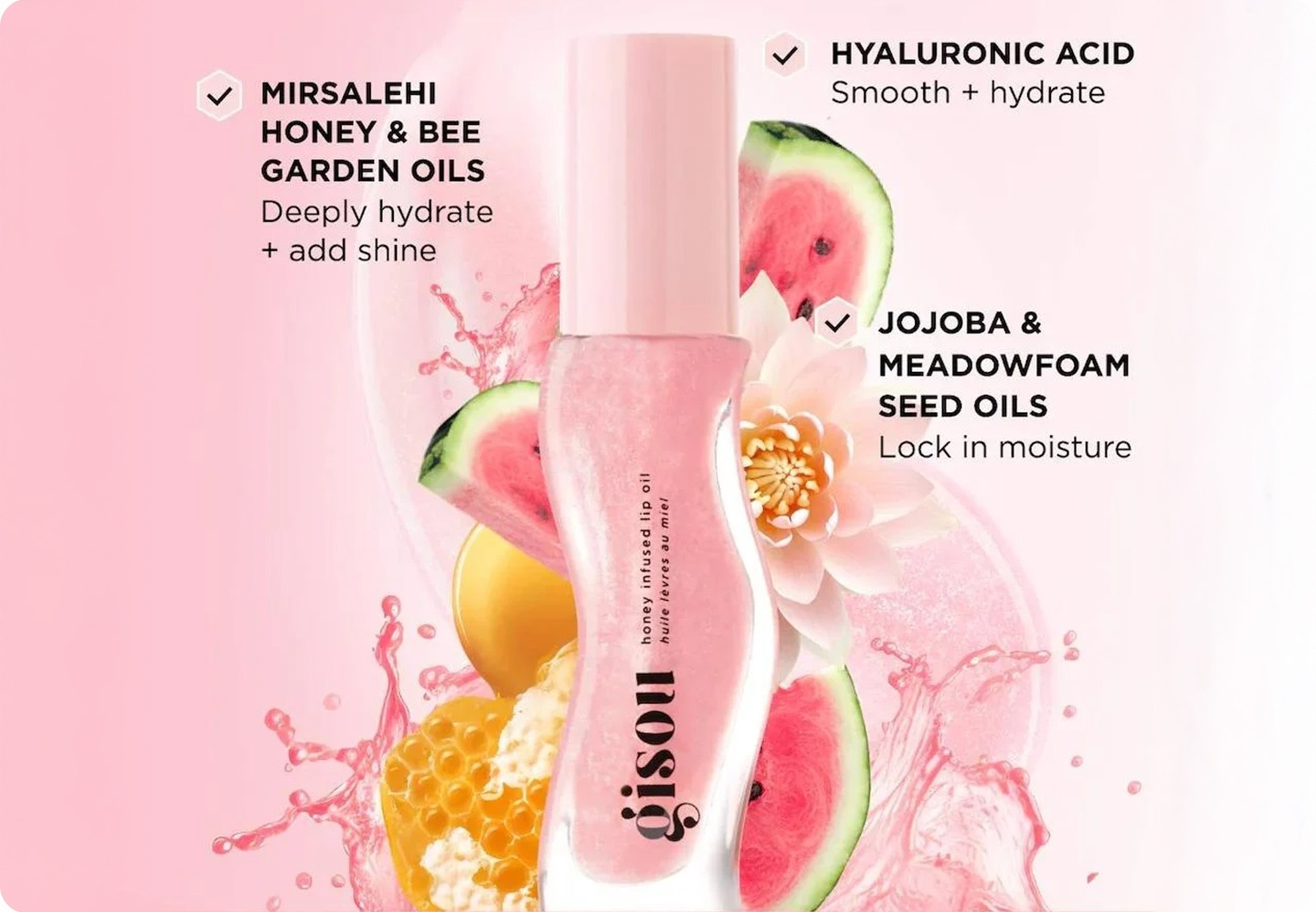 Gisou Honey Gloss Hydration Trio Kit | Whites