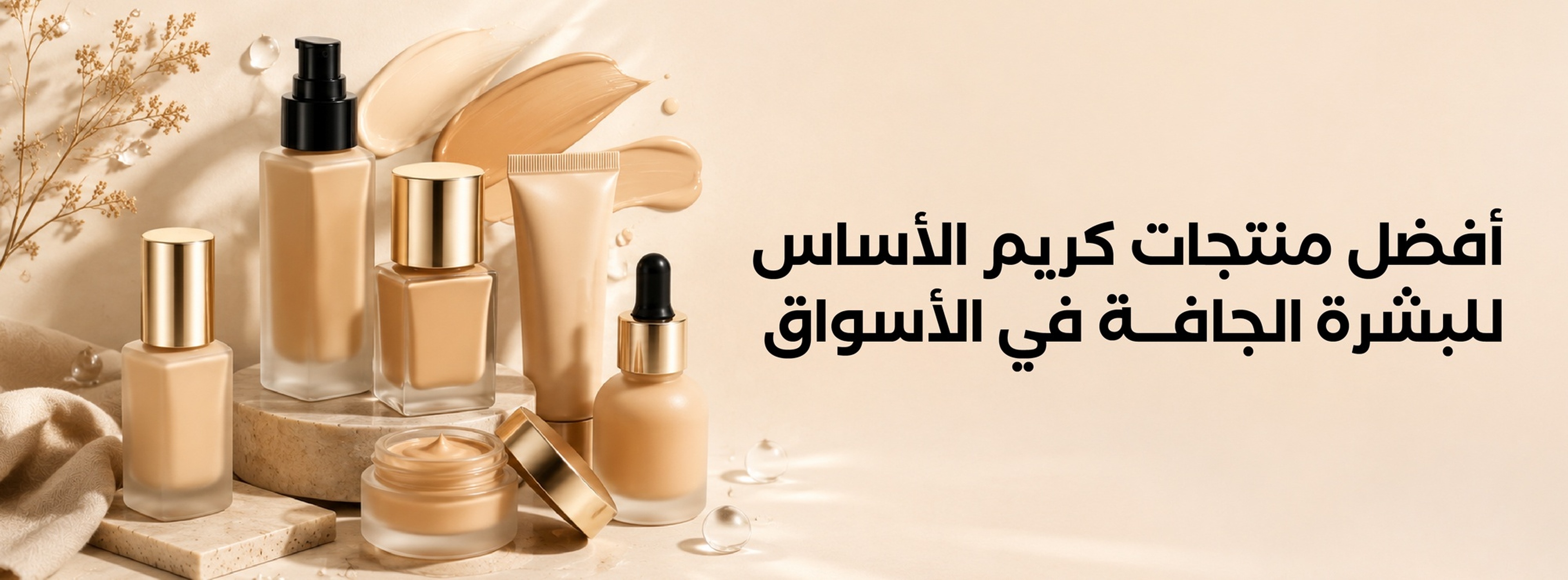 كريم الأساس للبشرة الجافة