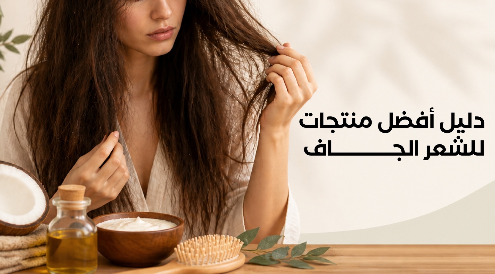 العناية بالشعر الجاف