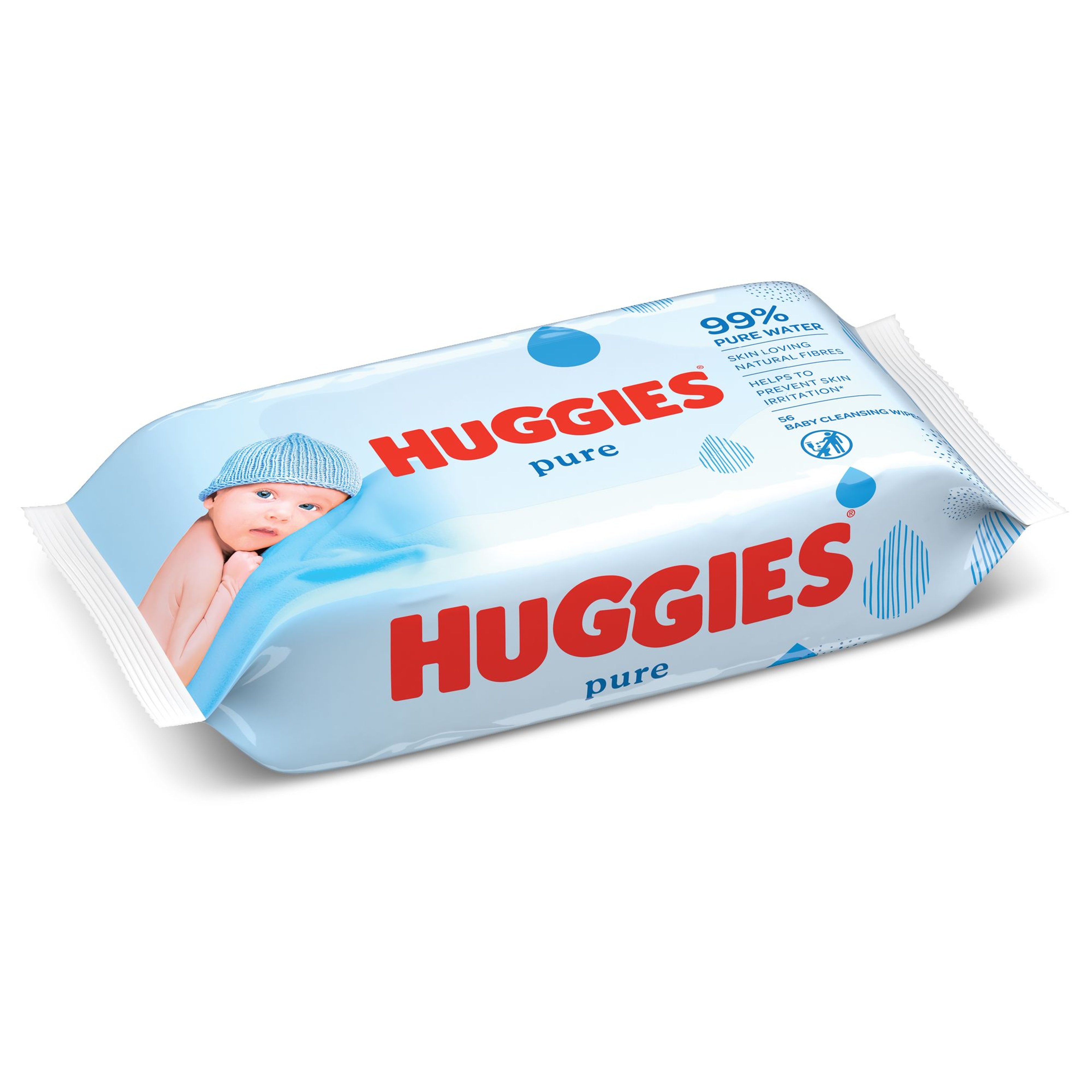 Huggies Natural Care Baby Aloe - 56 Wipes