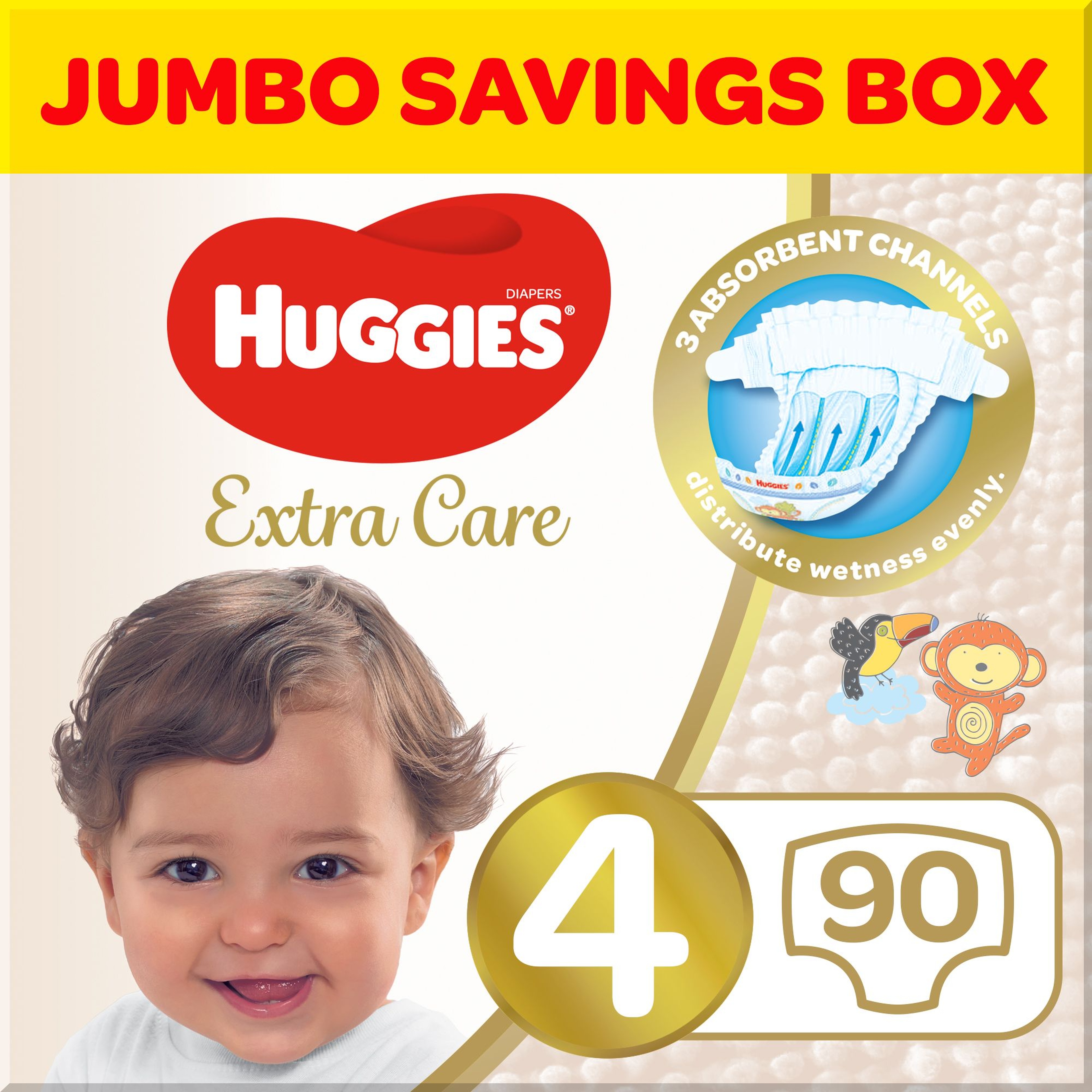 Huggies Extra Care, Size 4