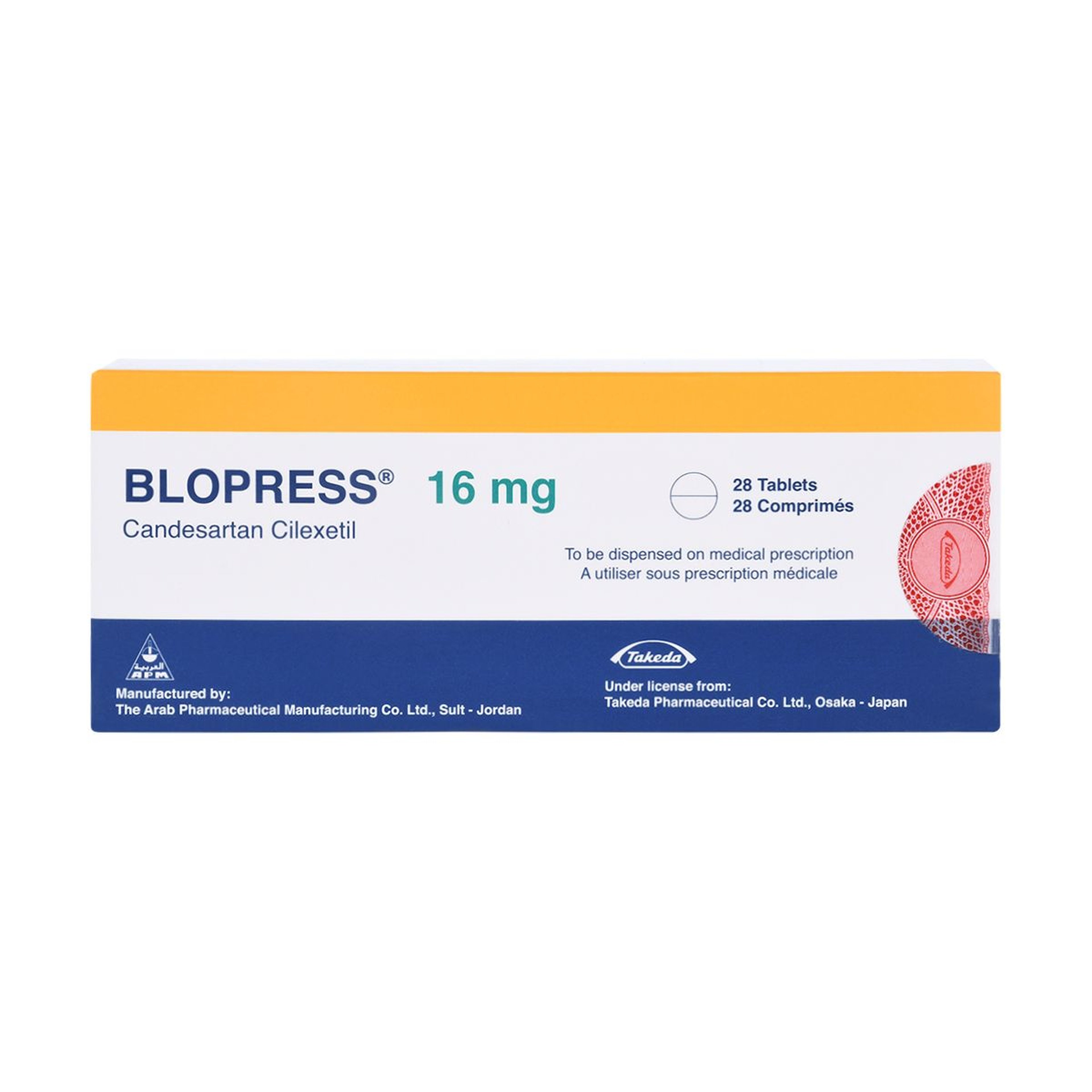 Blopress 16 Mg Tablet 28Pcs