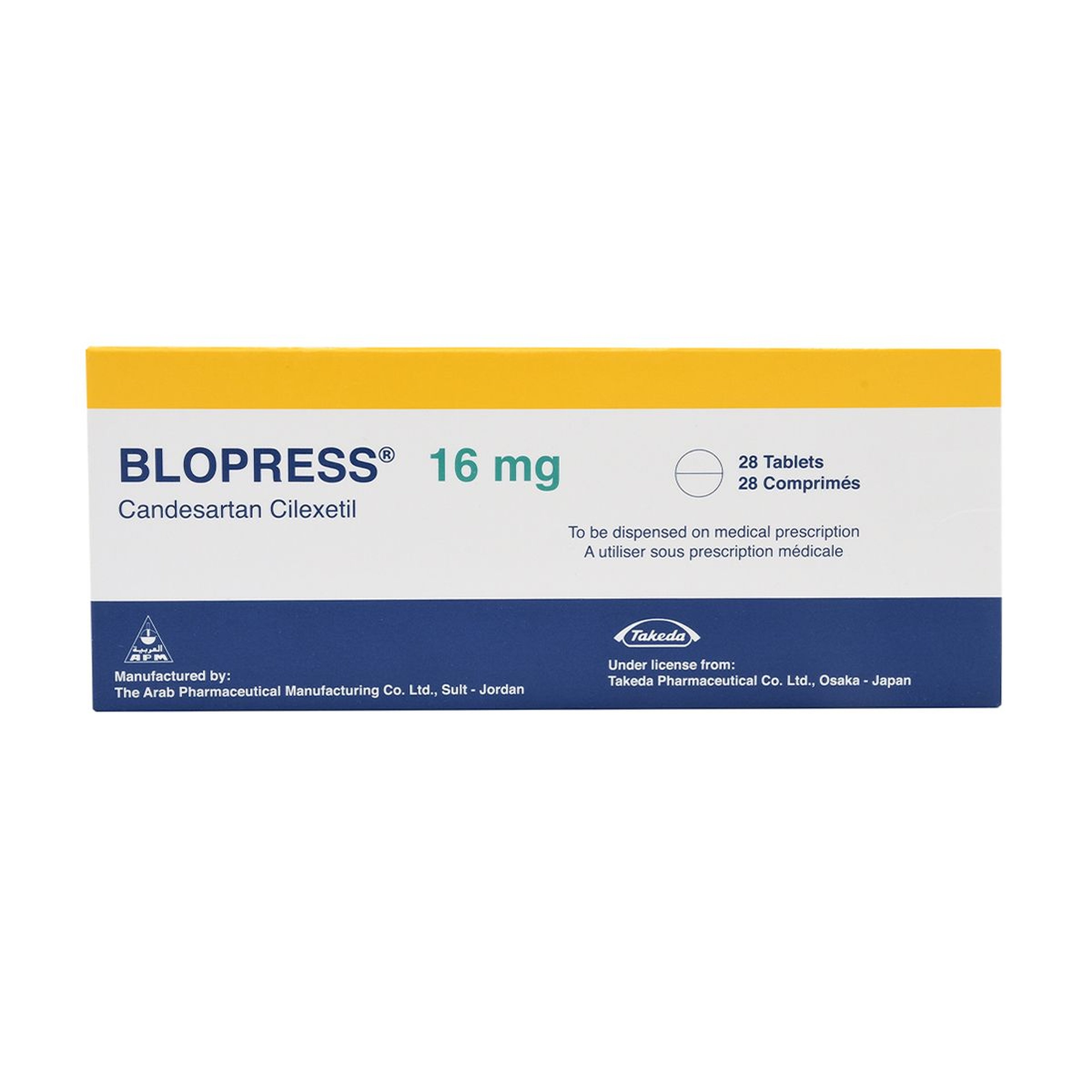 Blopress 16 Mg Tablet 28Pcs