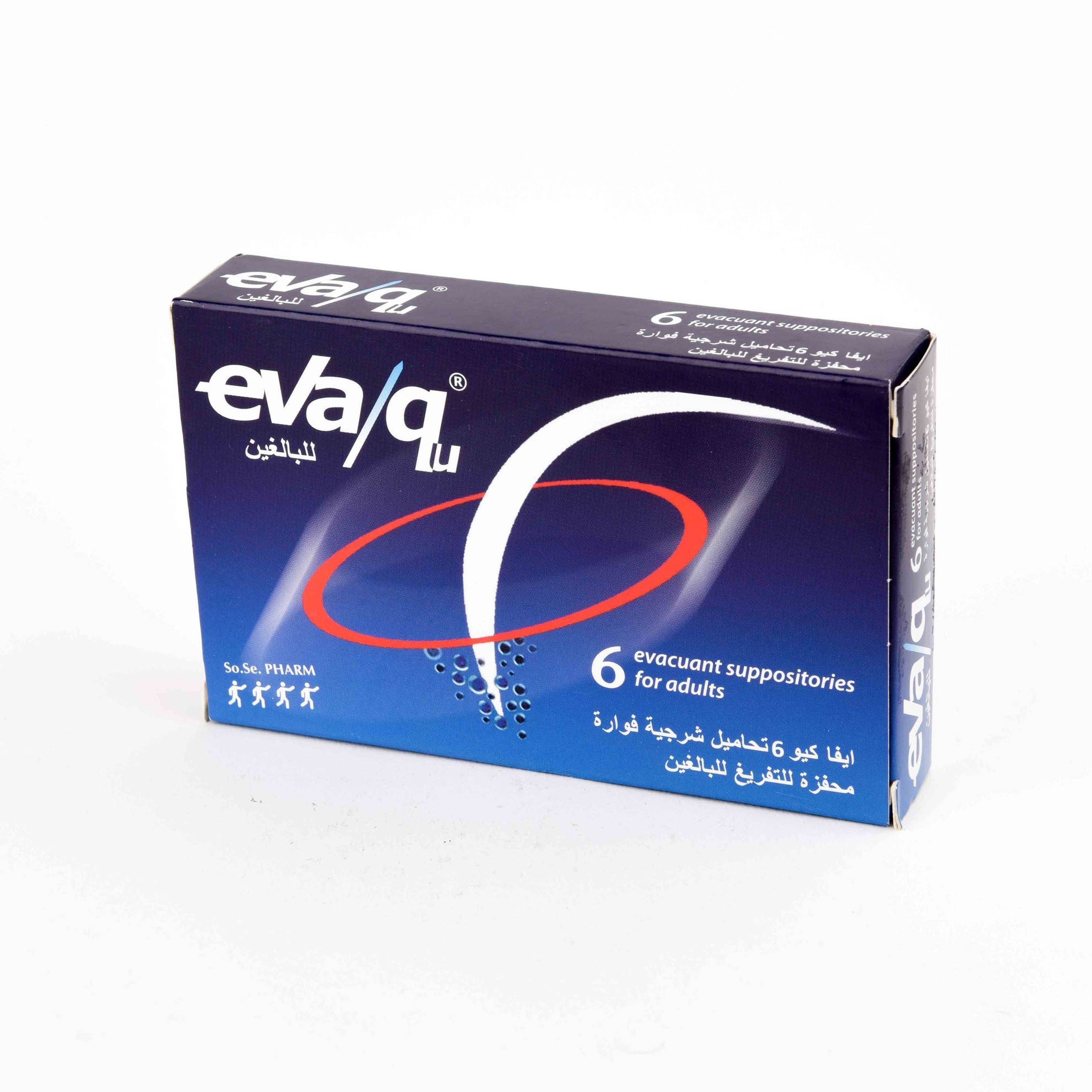 إيفا/كيو تحاميل للإمساك للكبار 6 قطع