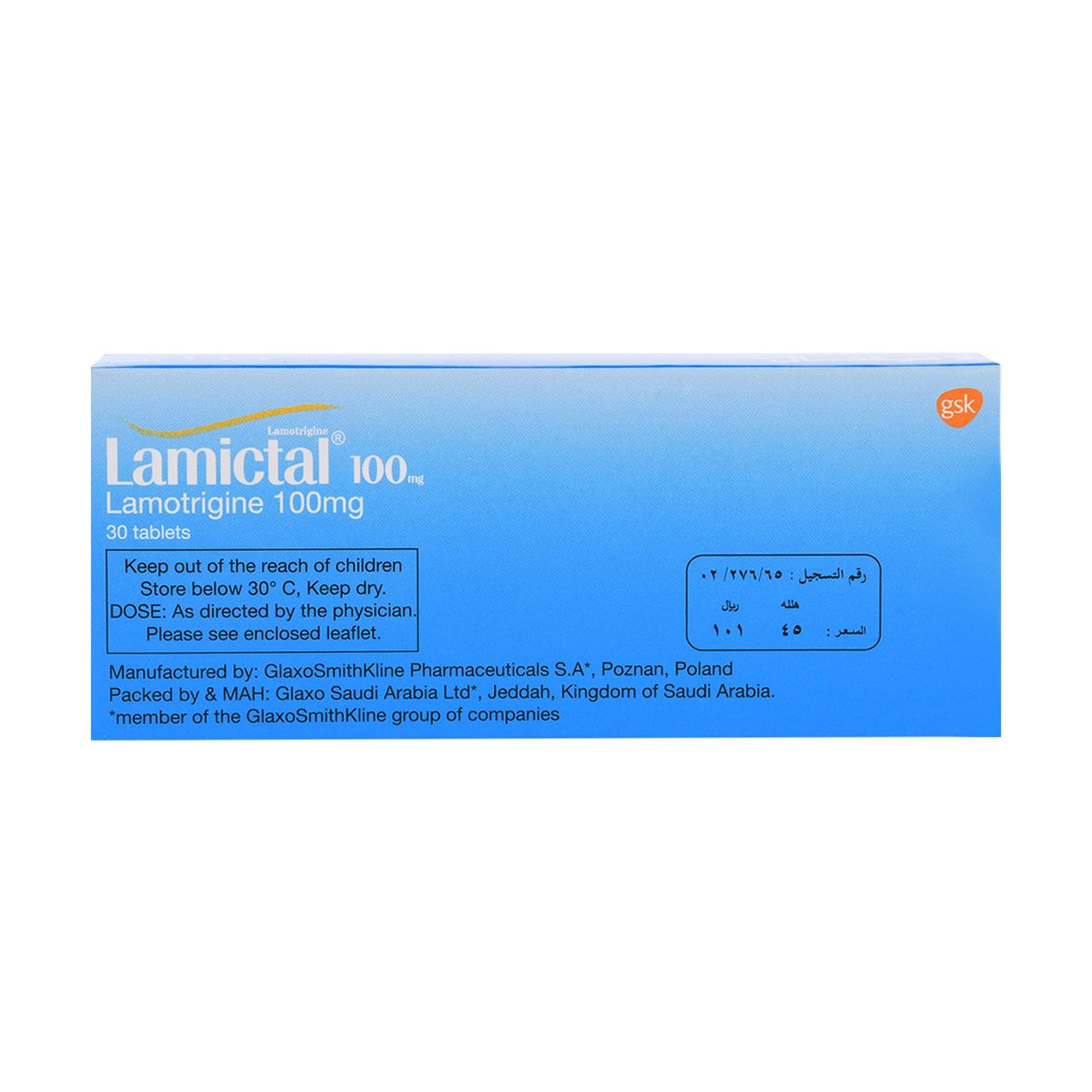Lamictal 100Mg 30 Tab