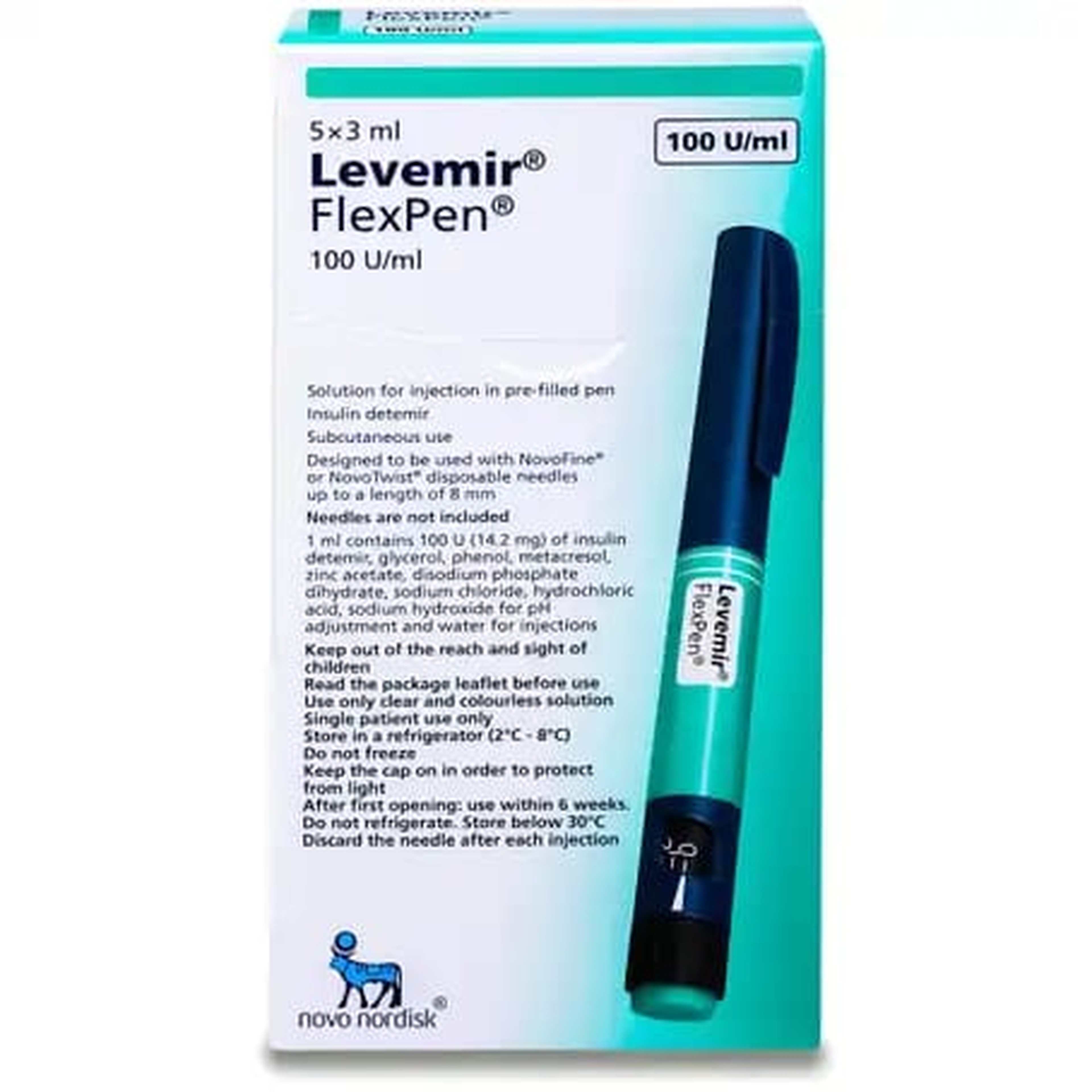 Levemir 100 Iu/Ml Flexpen 5 Pcs 3 Ml