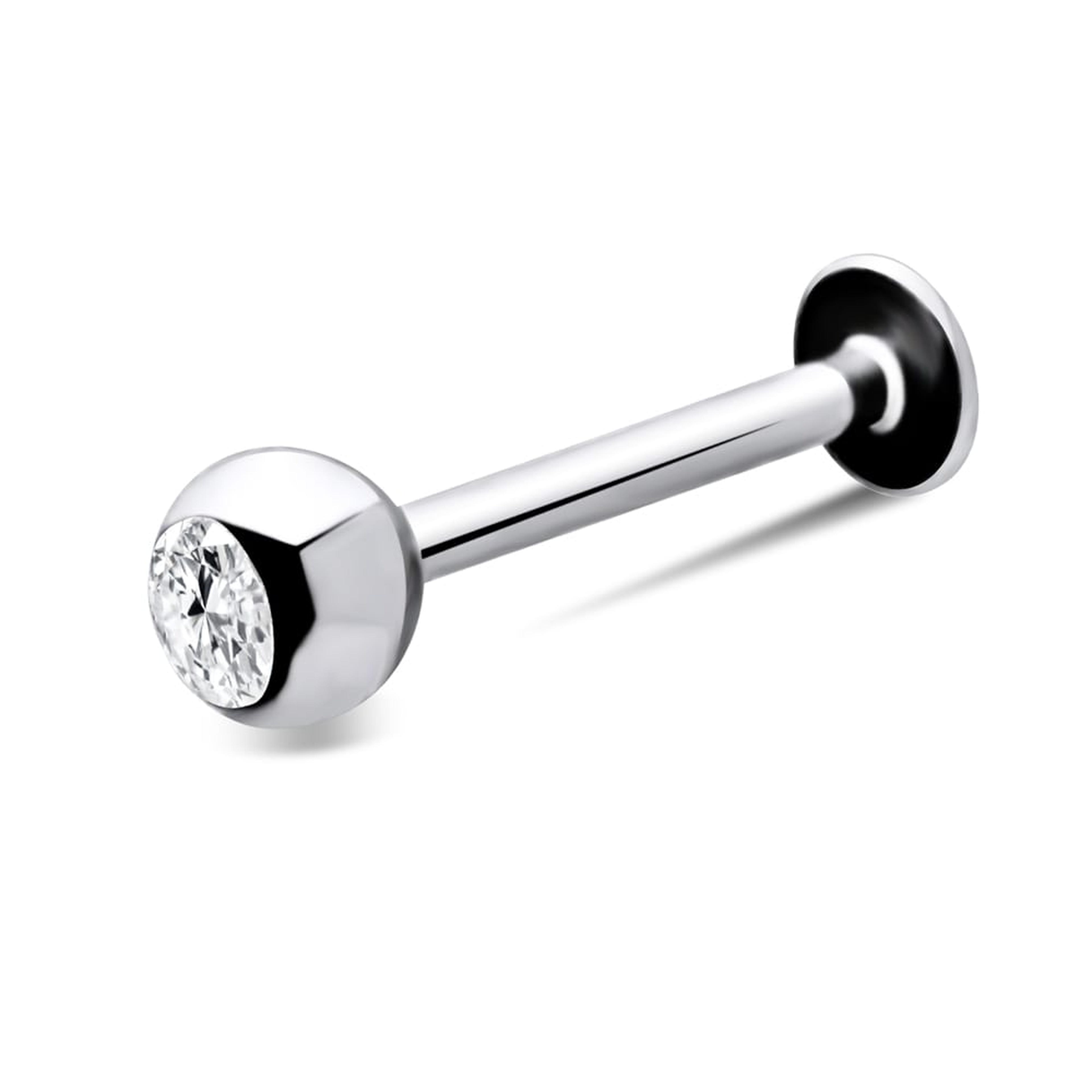 Lip Piercing - L002 Balls Jewelled
 Size 
 1.2X8X3Mm