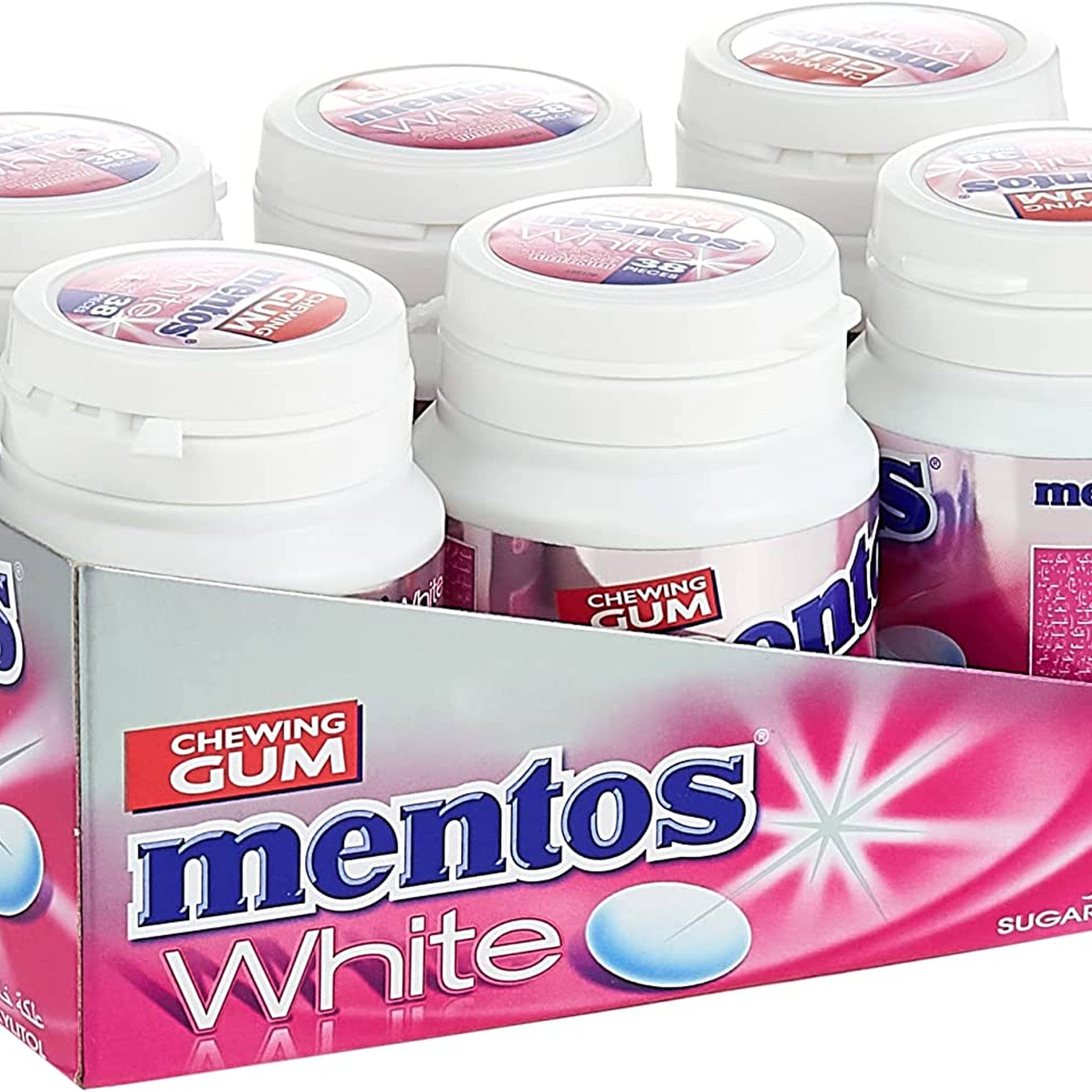 Mentos Gum Pure Fresh Bottle Spearmint 50 Pcs