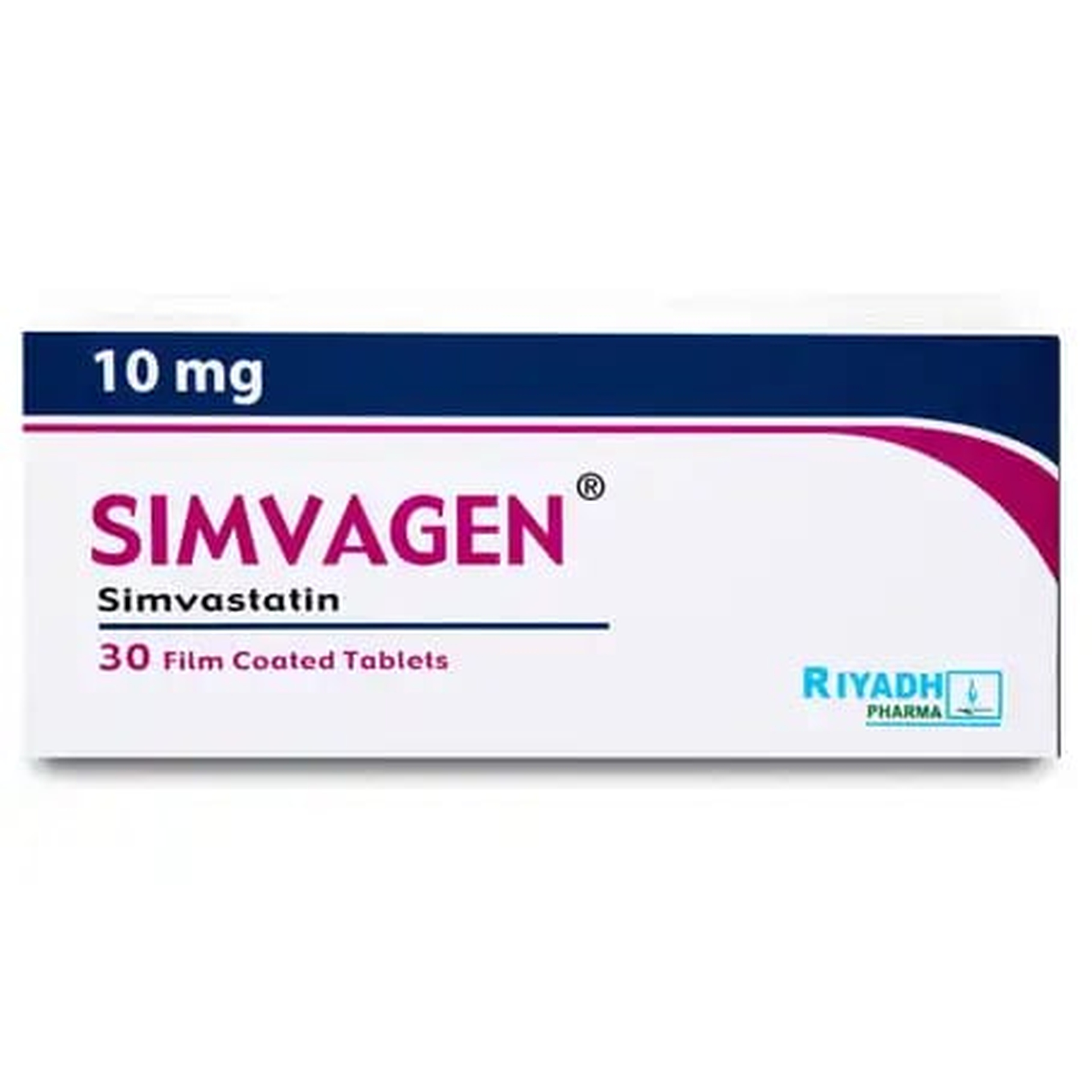 Simvagen 10 Mg Simvastatin - 30 Film Coated Tablets