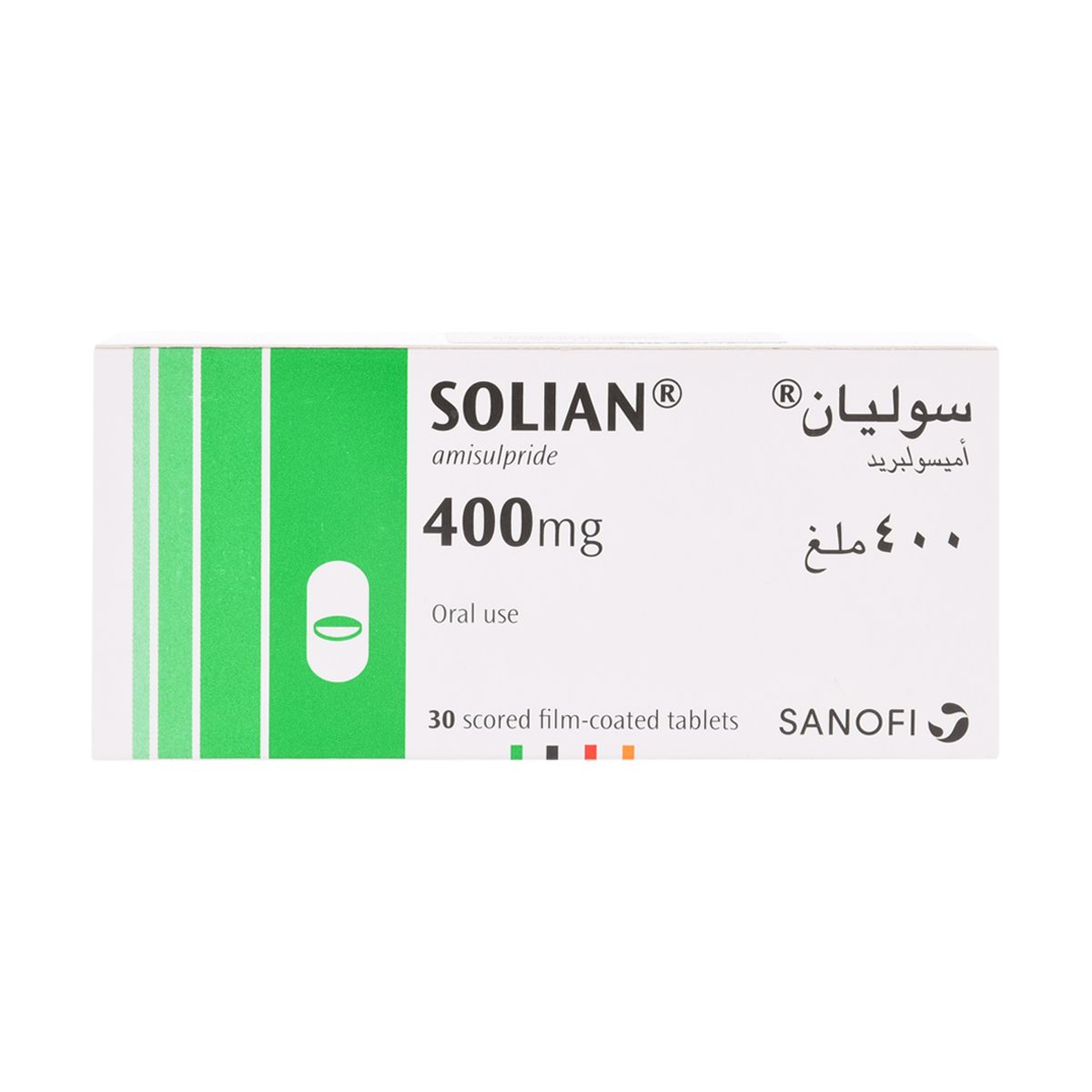 Solian 400 Mg Antipsychotic- 30 Tablets
