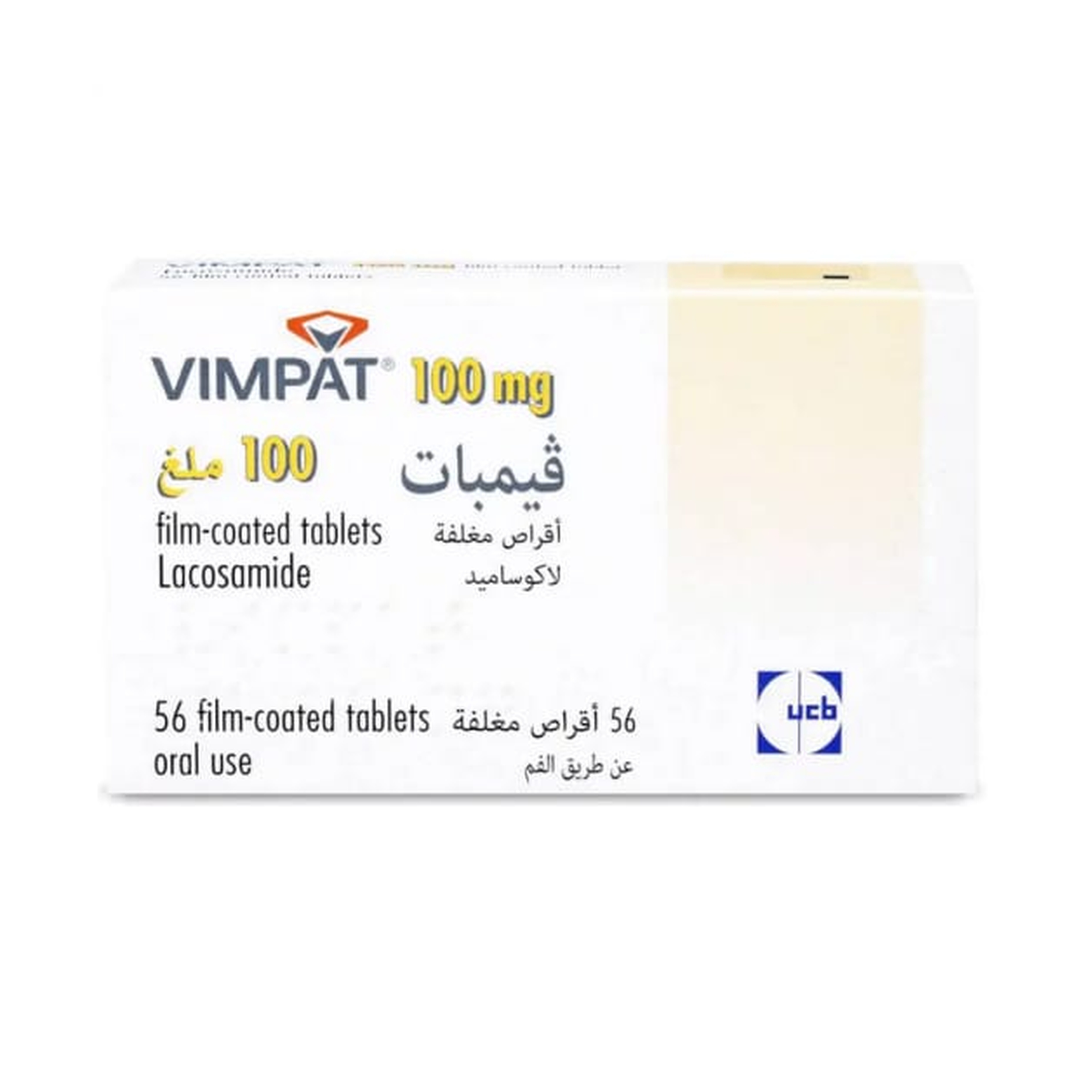 Vimpat 100 Mg- 56 Film-Coated Tablets