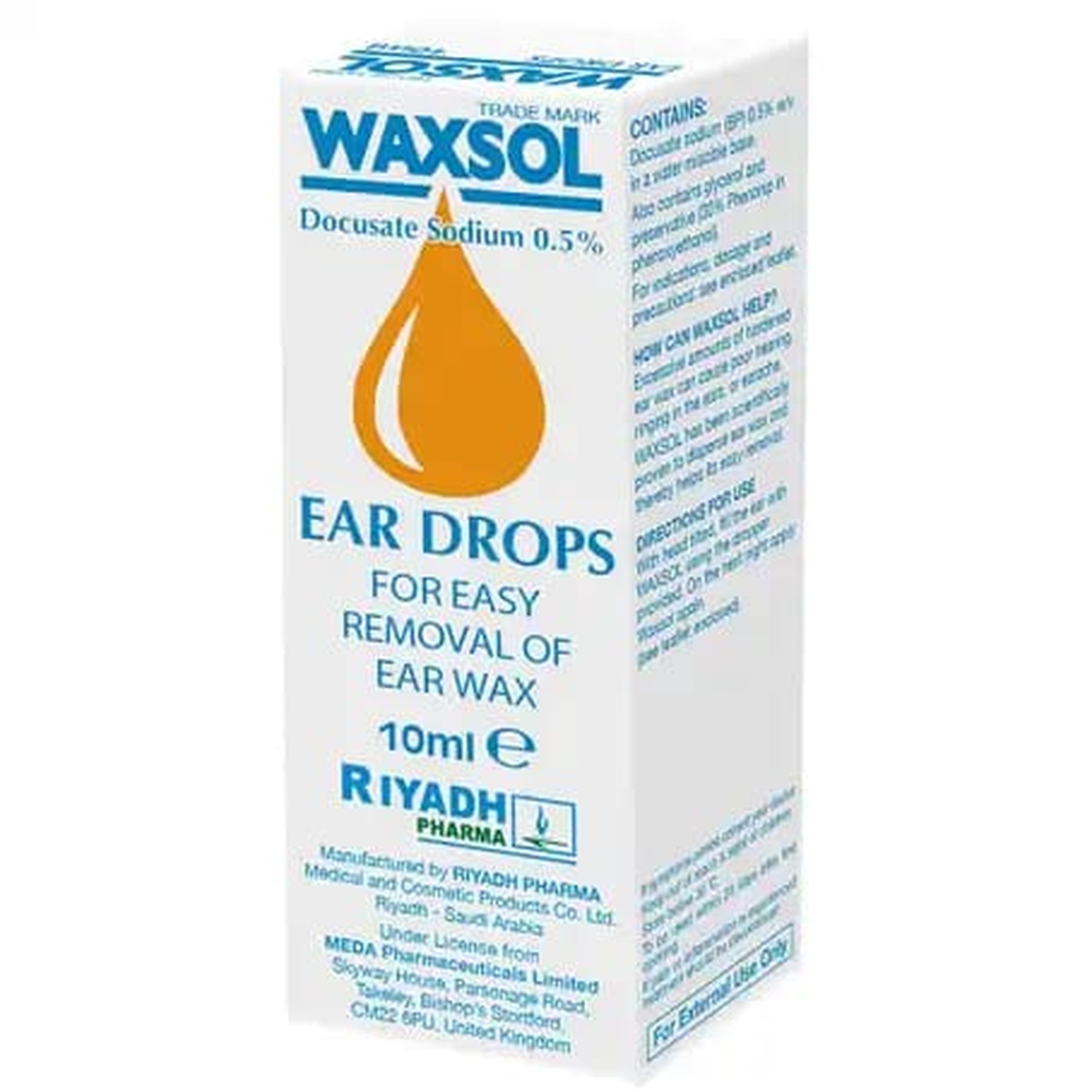 Waxsol 0.5% Ear Drops 10Ml