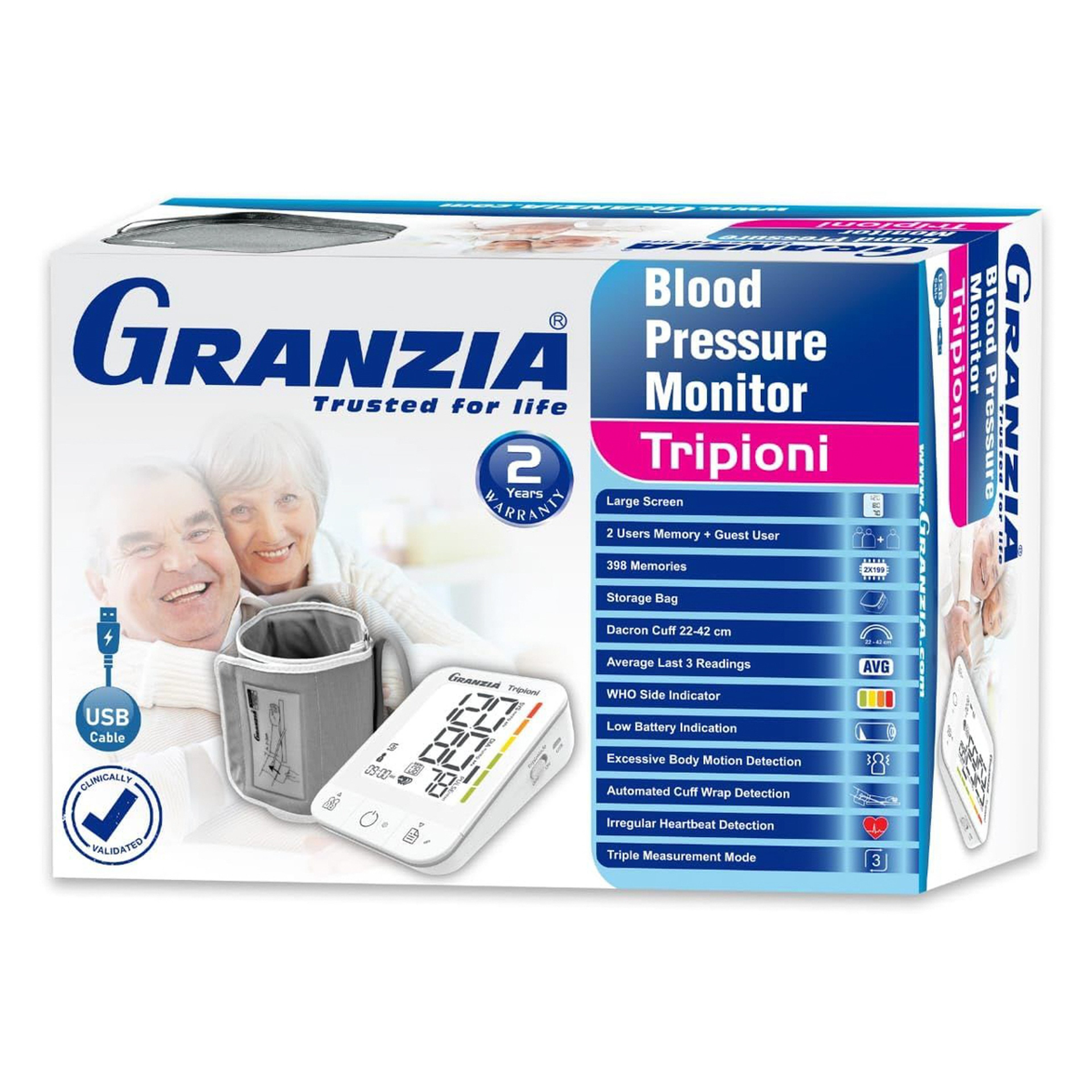 Granzia Tripioni Blood Pressure Monitor