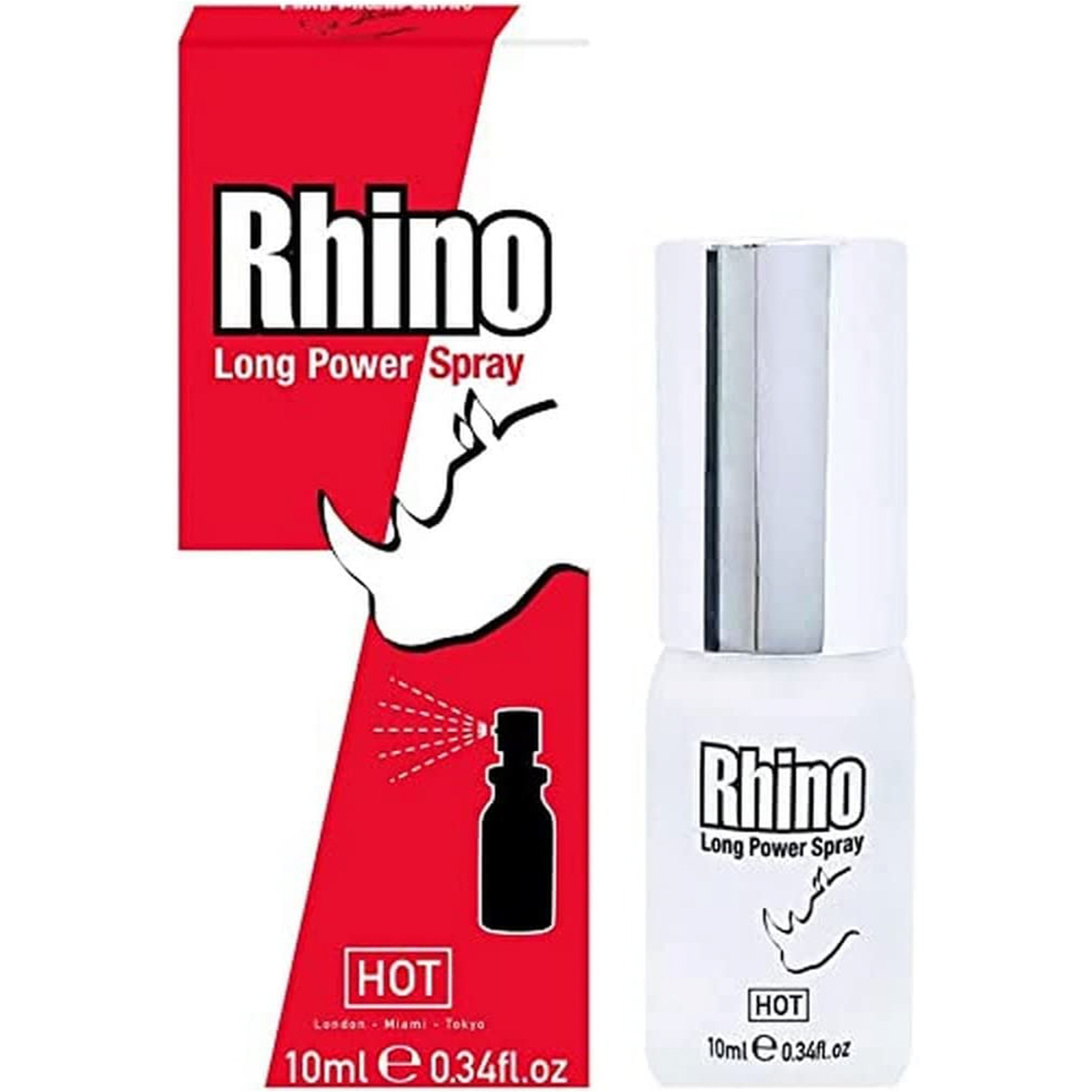 Hot Rhino Medicated Long-Acting Spray For Men -10 Ml