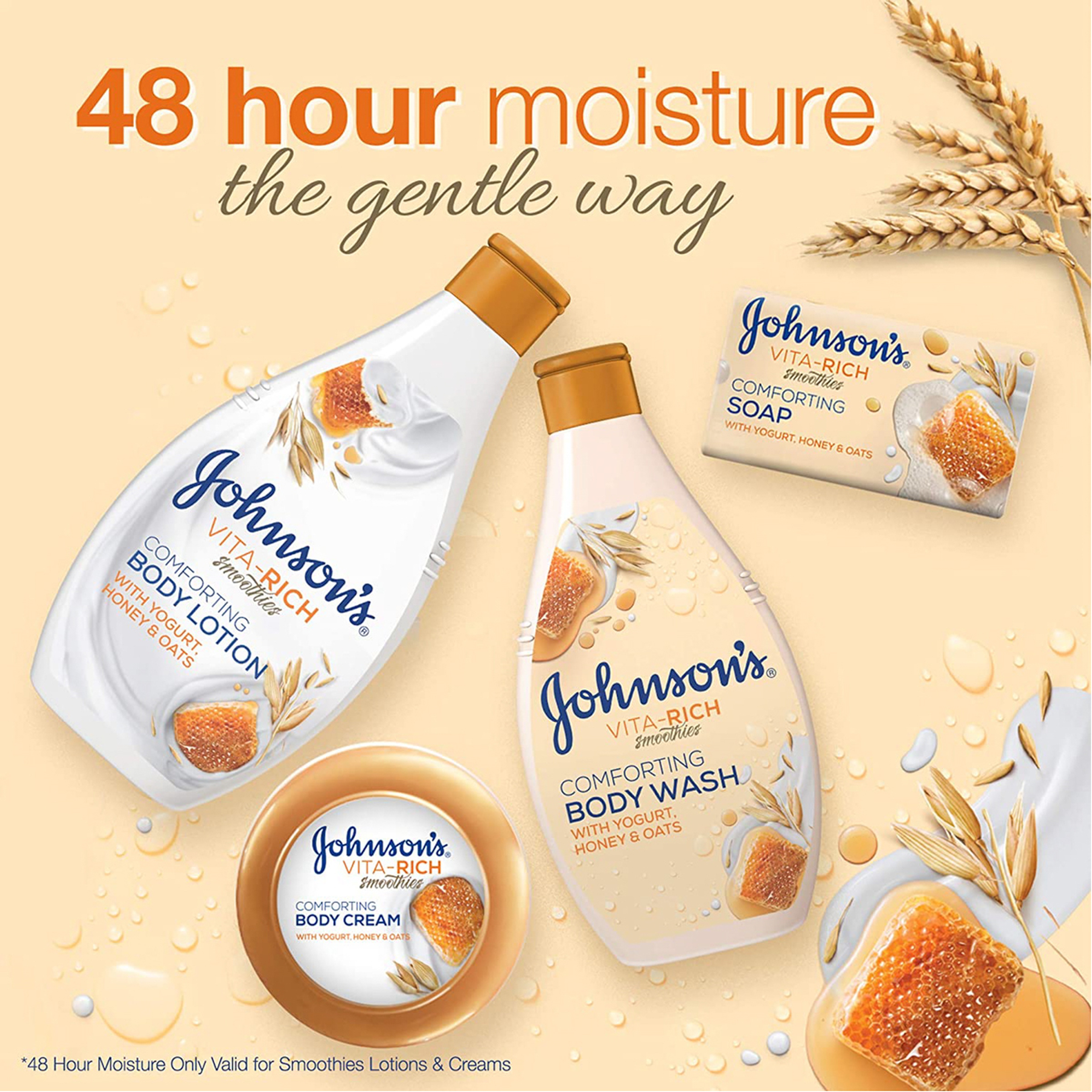 Johnson'S Vita-Rich With Yoghurt ,Honey And Oats Body Lotion 400Ml