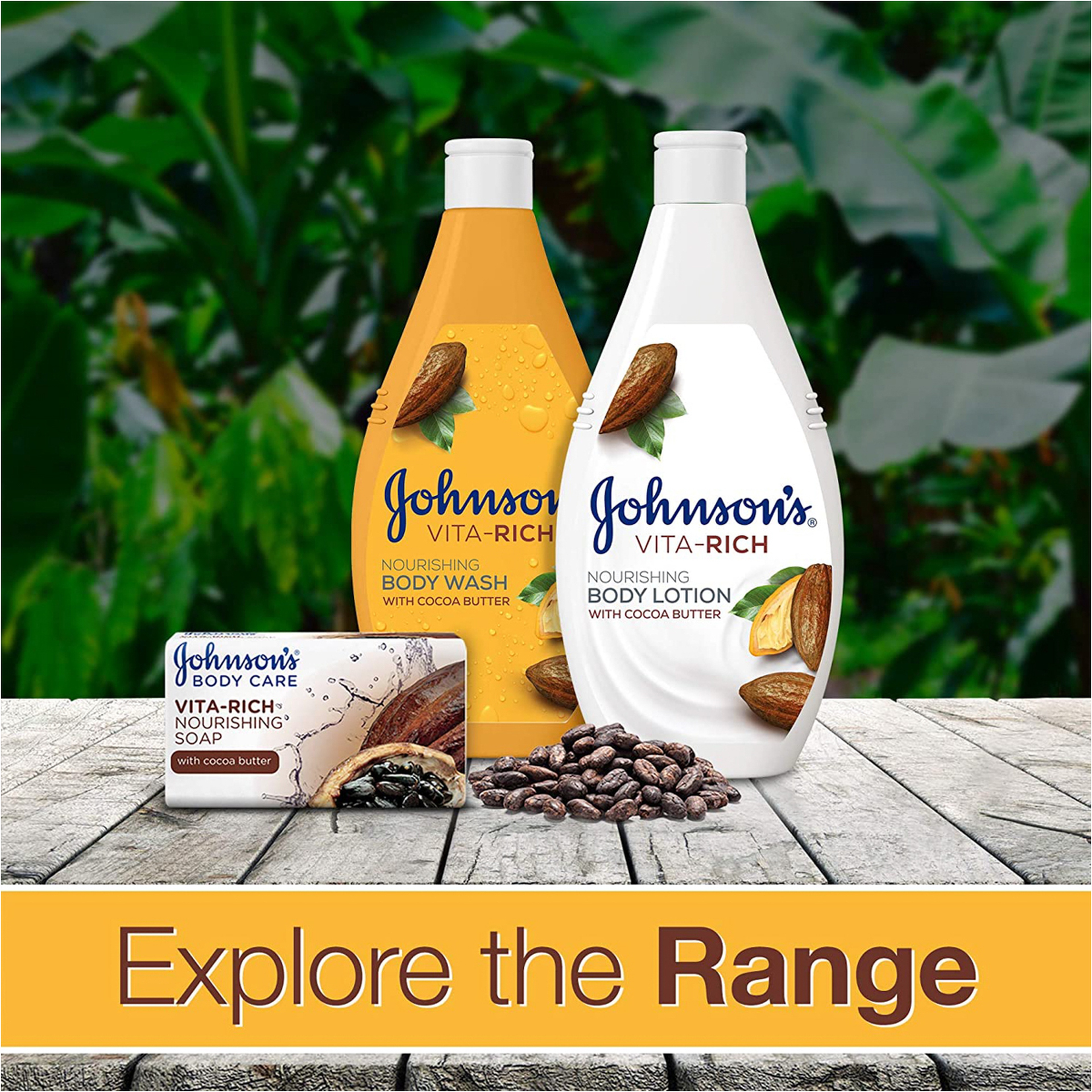 Johnson’S Body Wash - Vita-Rich, Nourishing Cocoa Butter, 250Ml