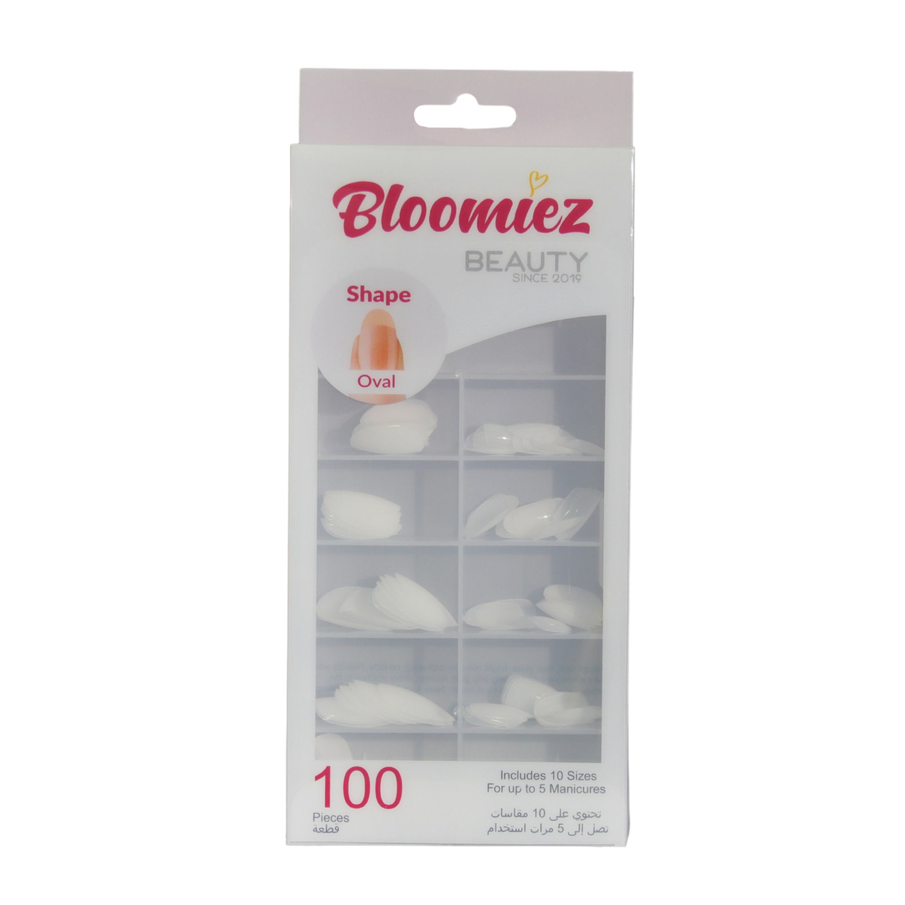 Nails Oval - 03 Clear 100 Pcs