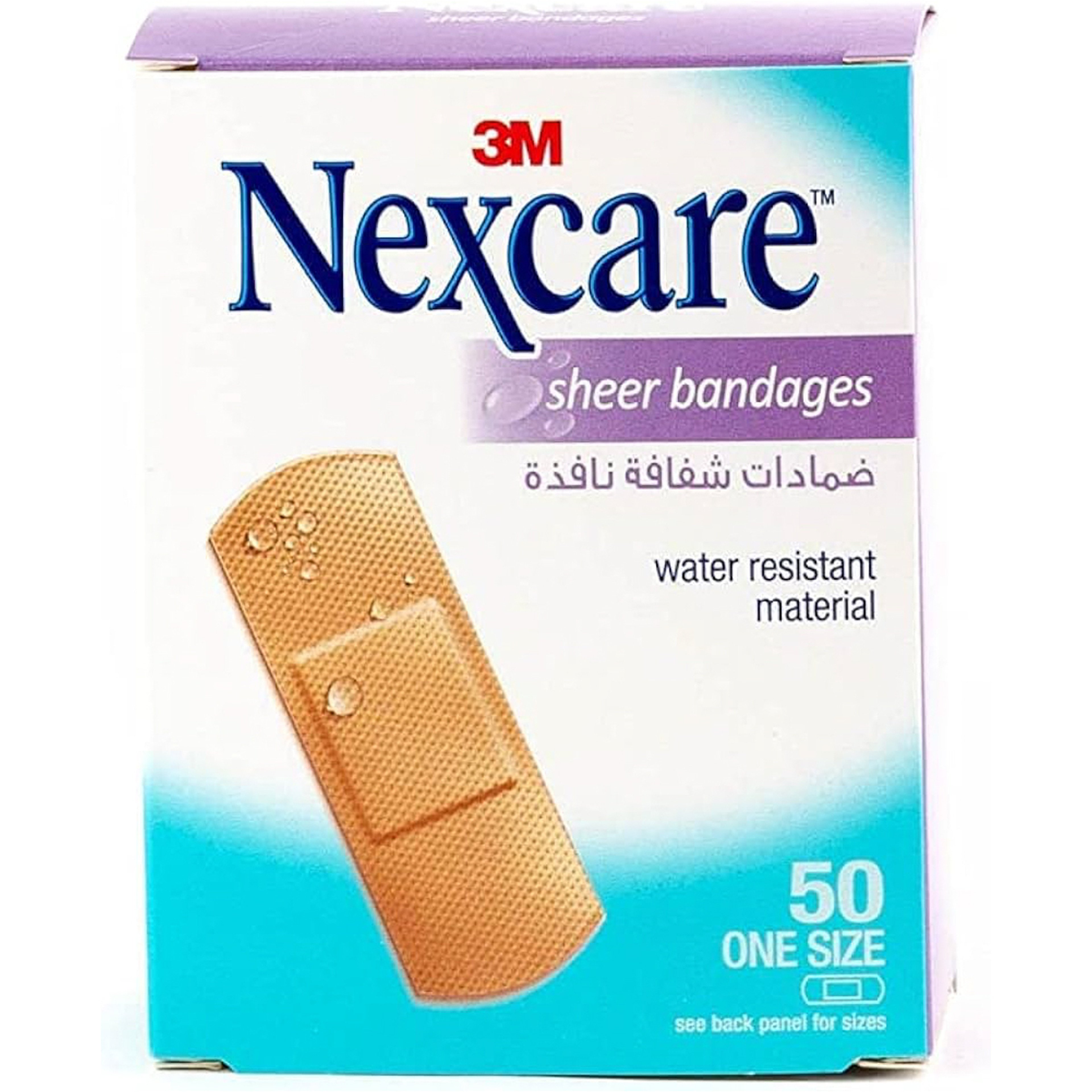 Nexcare 656-50 Sheer Bandages One Size