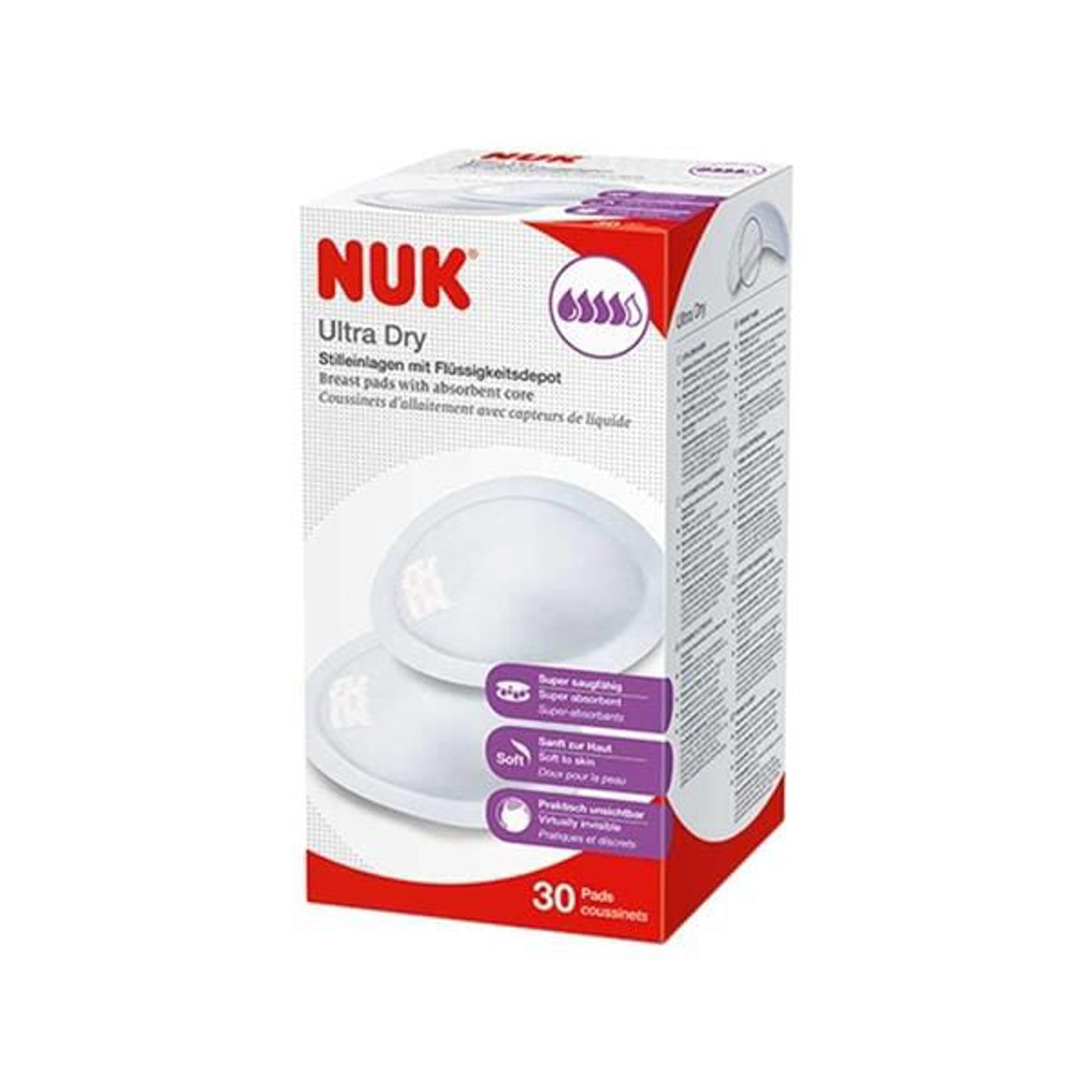 Nuk Ultra Dry Comfort Breast Pads - 30 Pcs