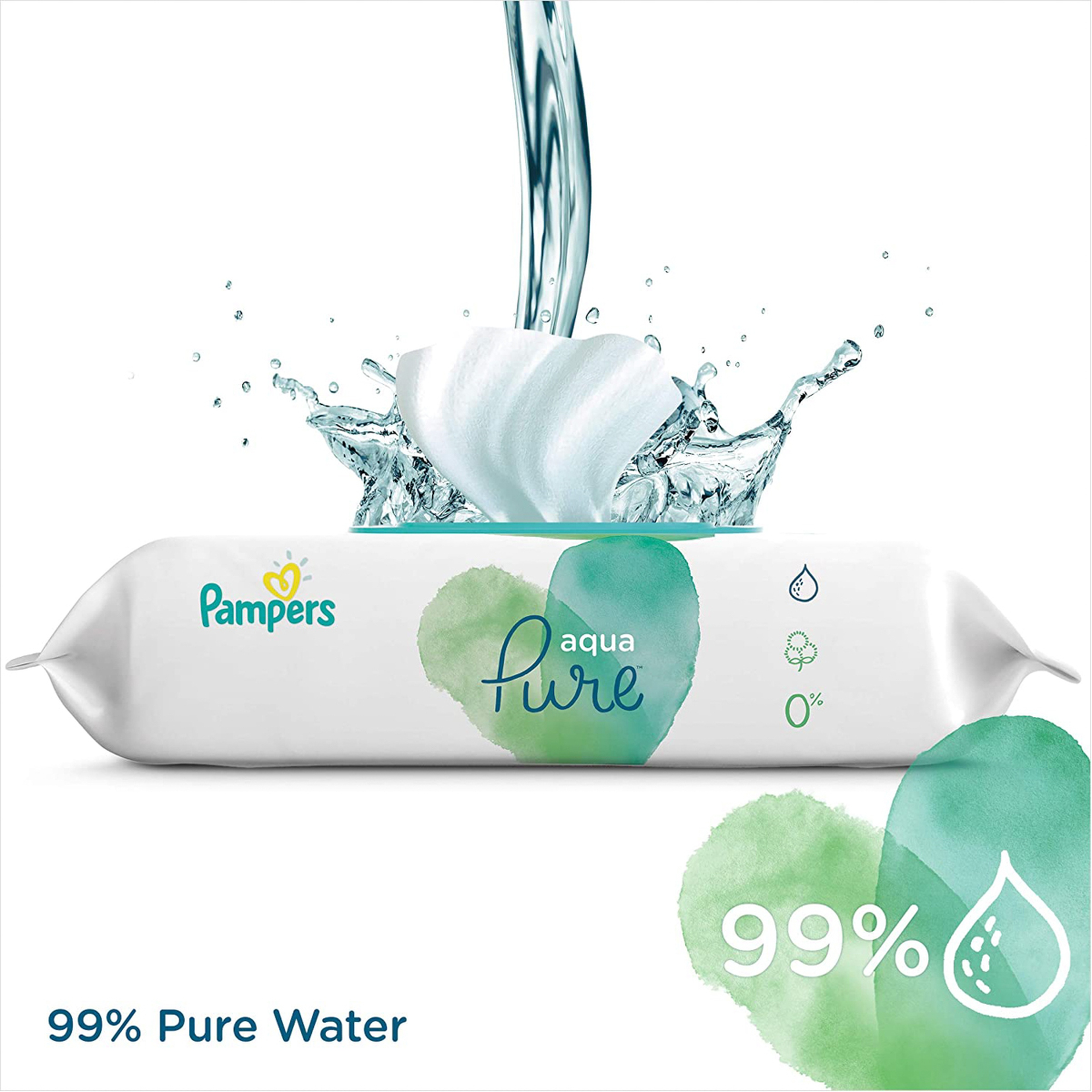 Pampers Aqua Pure Sensitive Baby Wipes