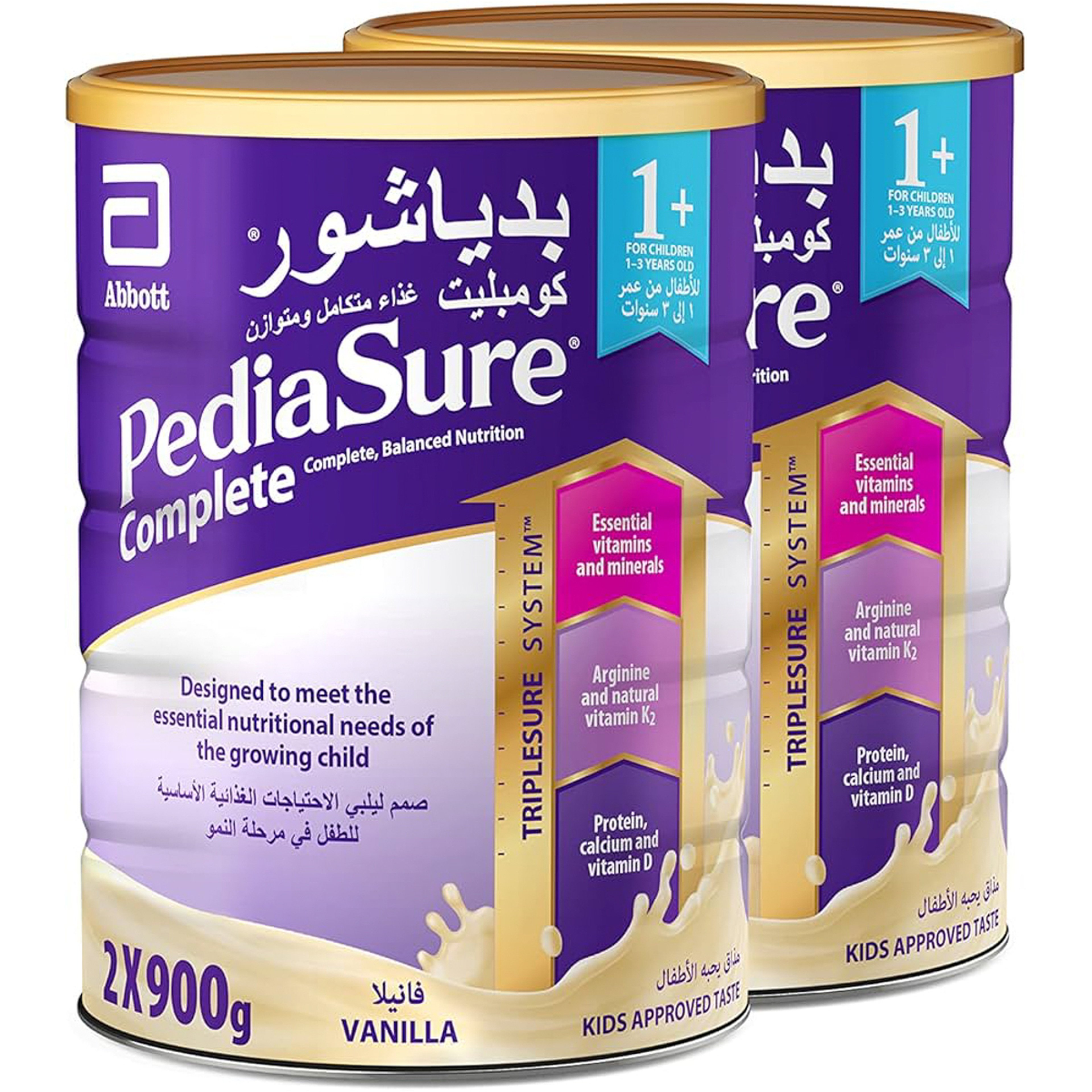 Pediasure Complete 1+, Vanilla, Dual Pack 2X900 Gm