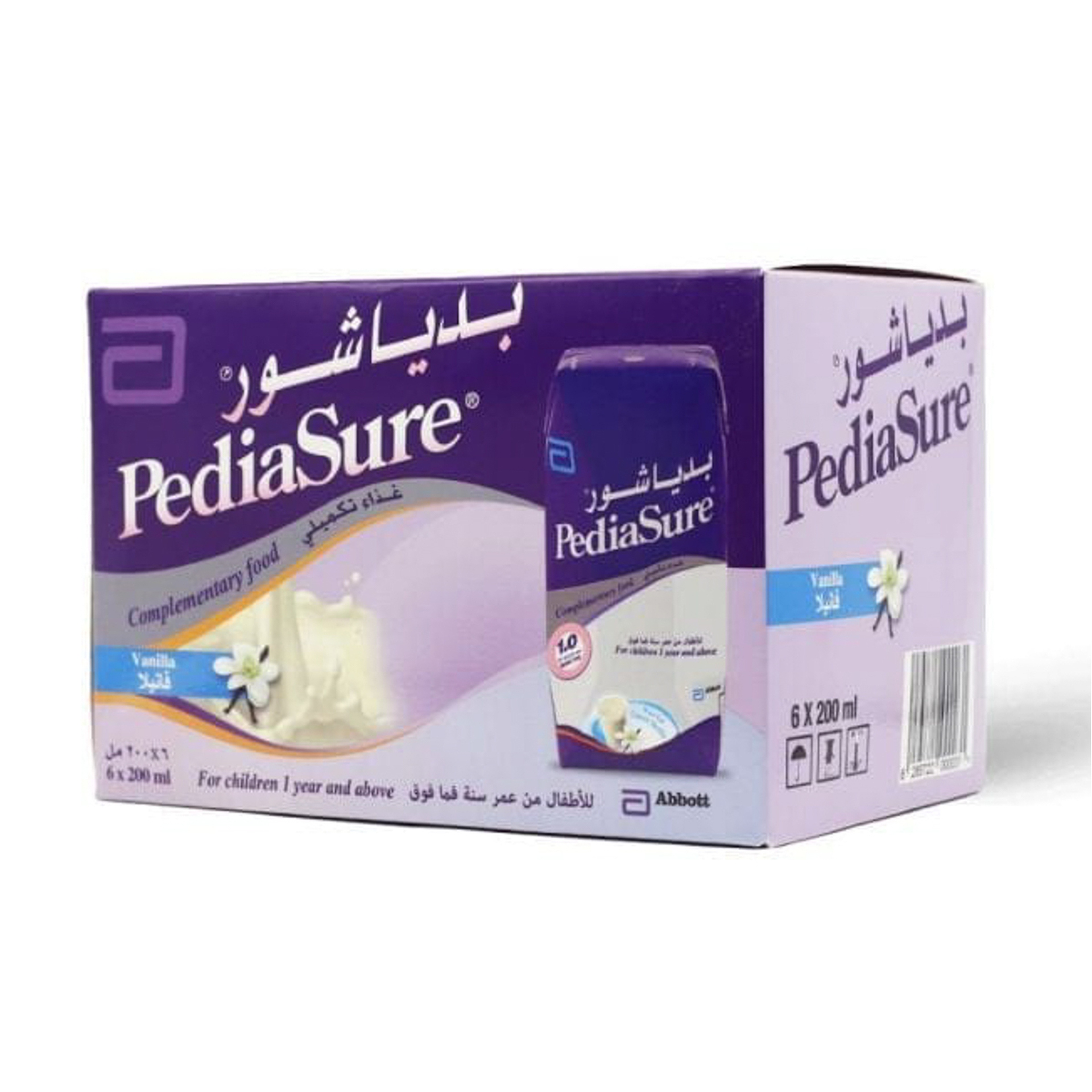 Pediasure Liquid Milk Vanilla 200 Ml (6 Pcs)