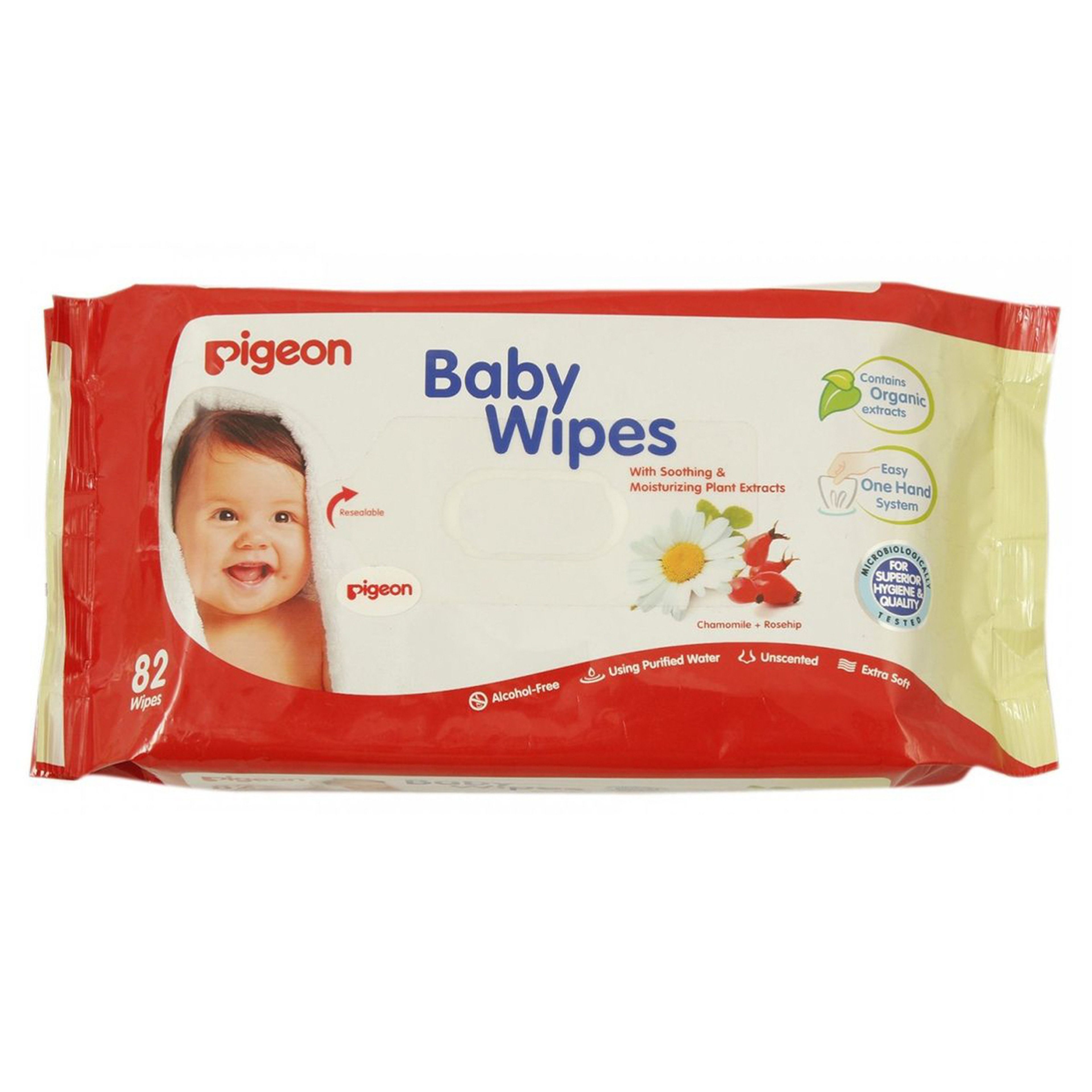 Pigeon Baby Wipes Trial Refill - 82 Wipes