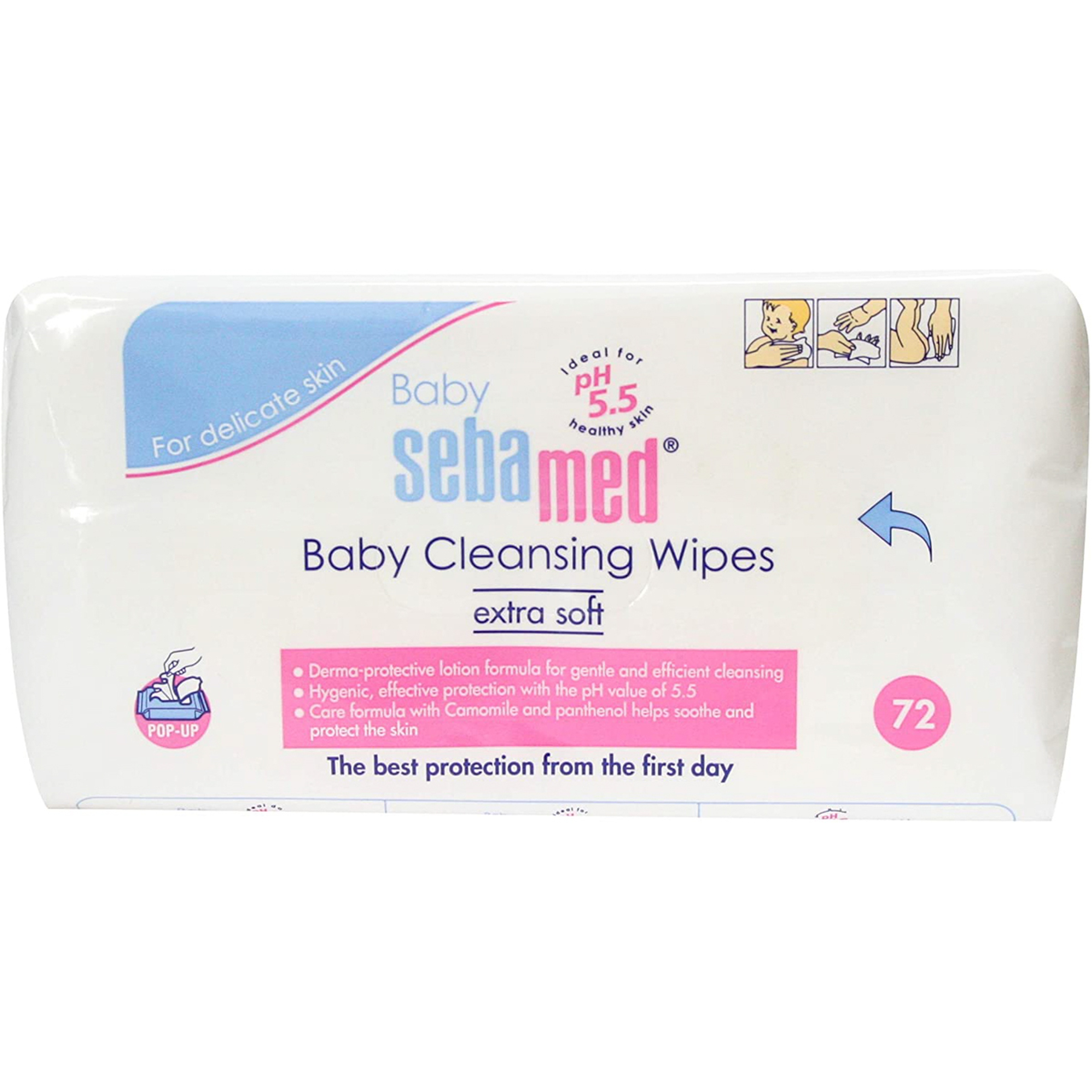 Sebamed Baby Cleansing Wipes Extra Soft 72 Pcs