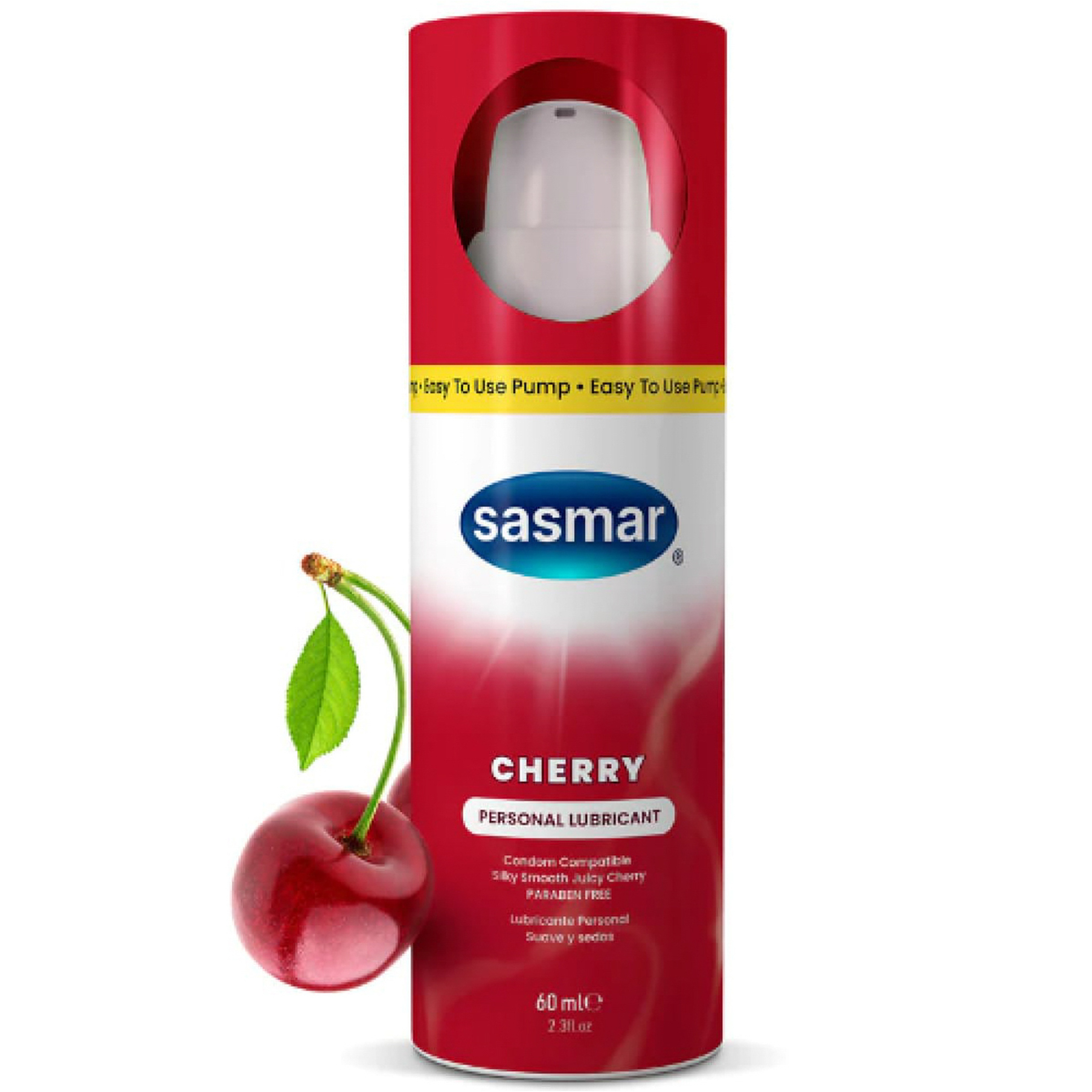 Sasmar Lubricant Gel Cherry Pump 60 Ml