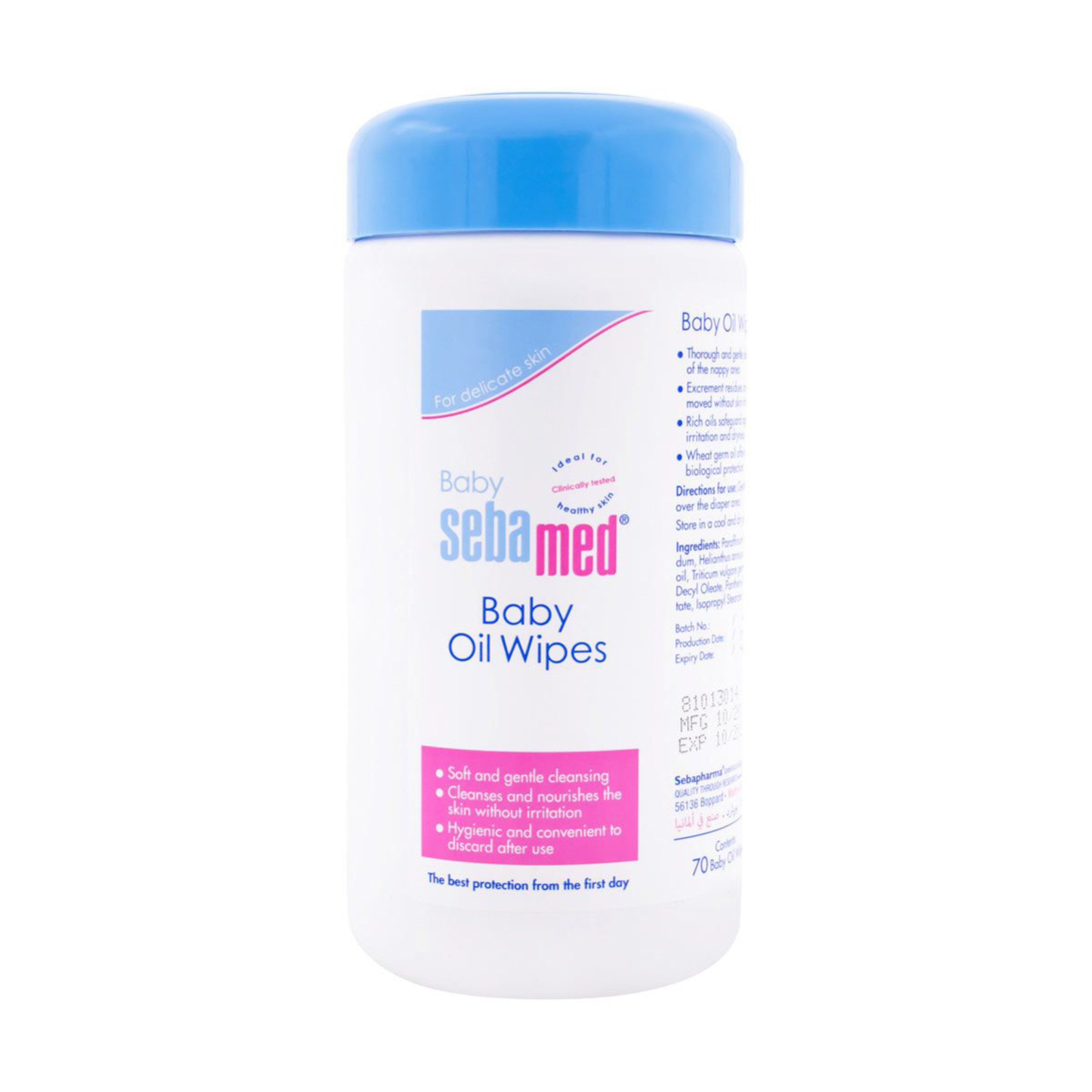 Sebamed Baby Wipes Oil 70 Pcs