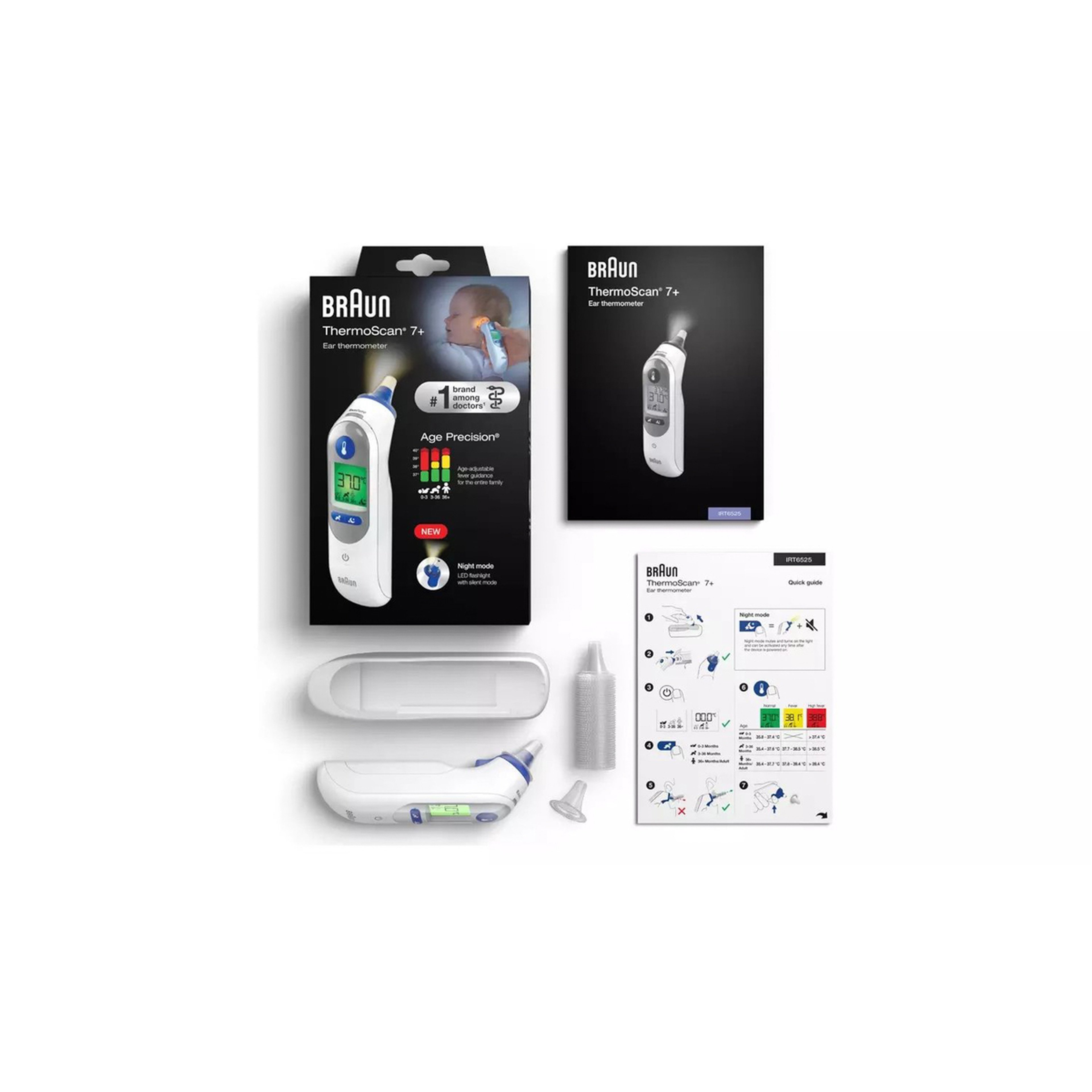 Thermoscan 7 Ear Thermometer With Age Precision Irt6520