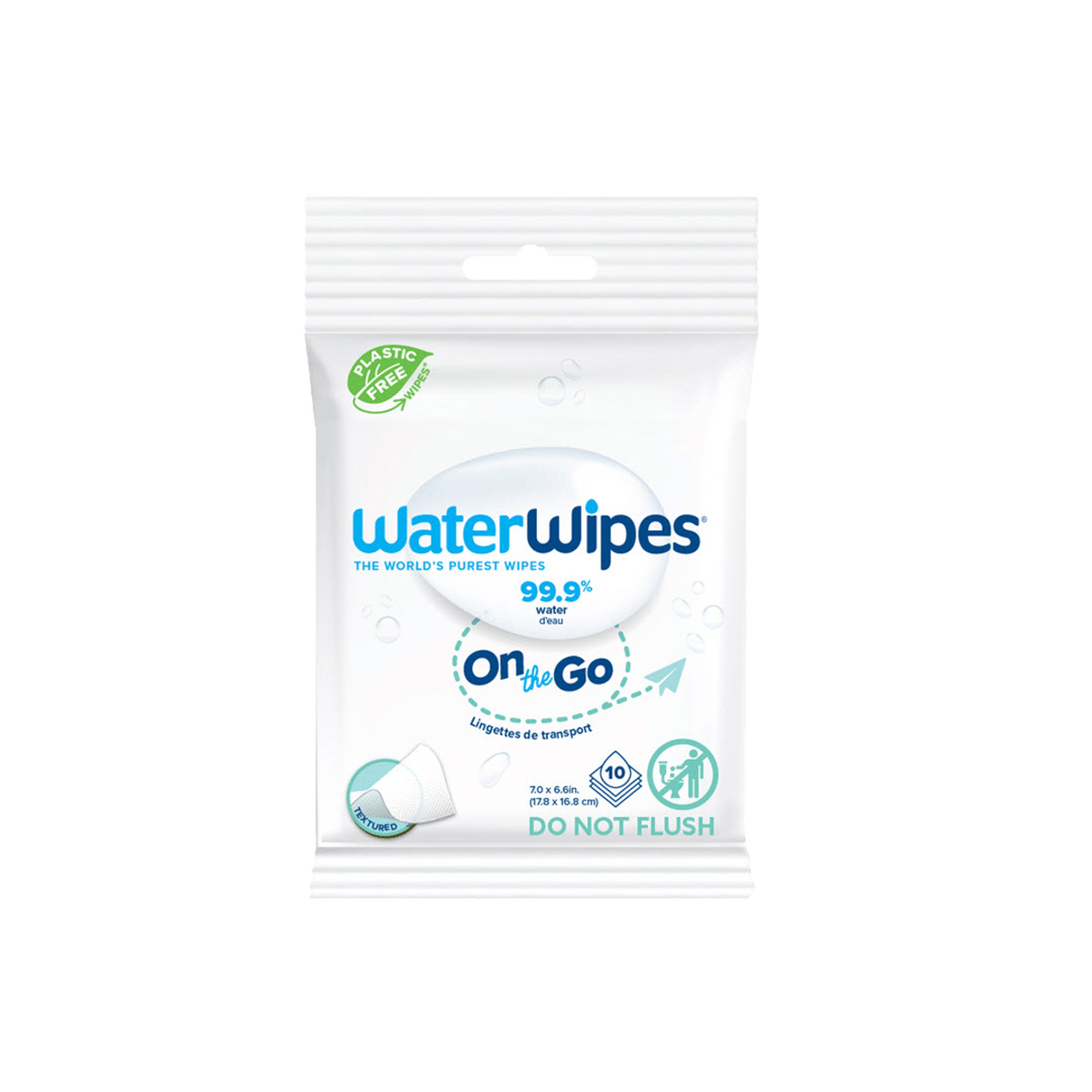 Waterwipes On-The-Go Wipes, Plastic Free