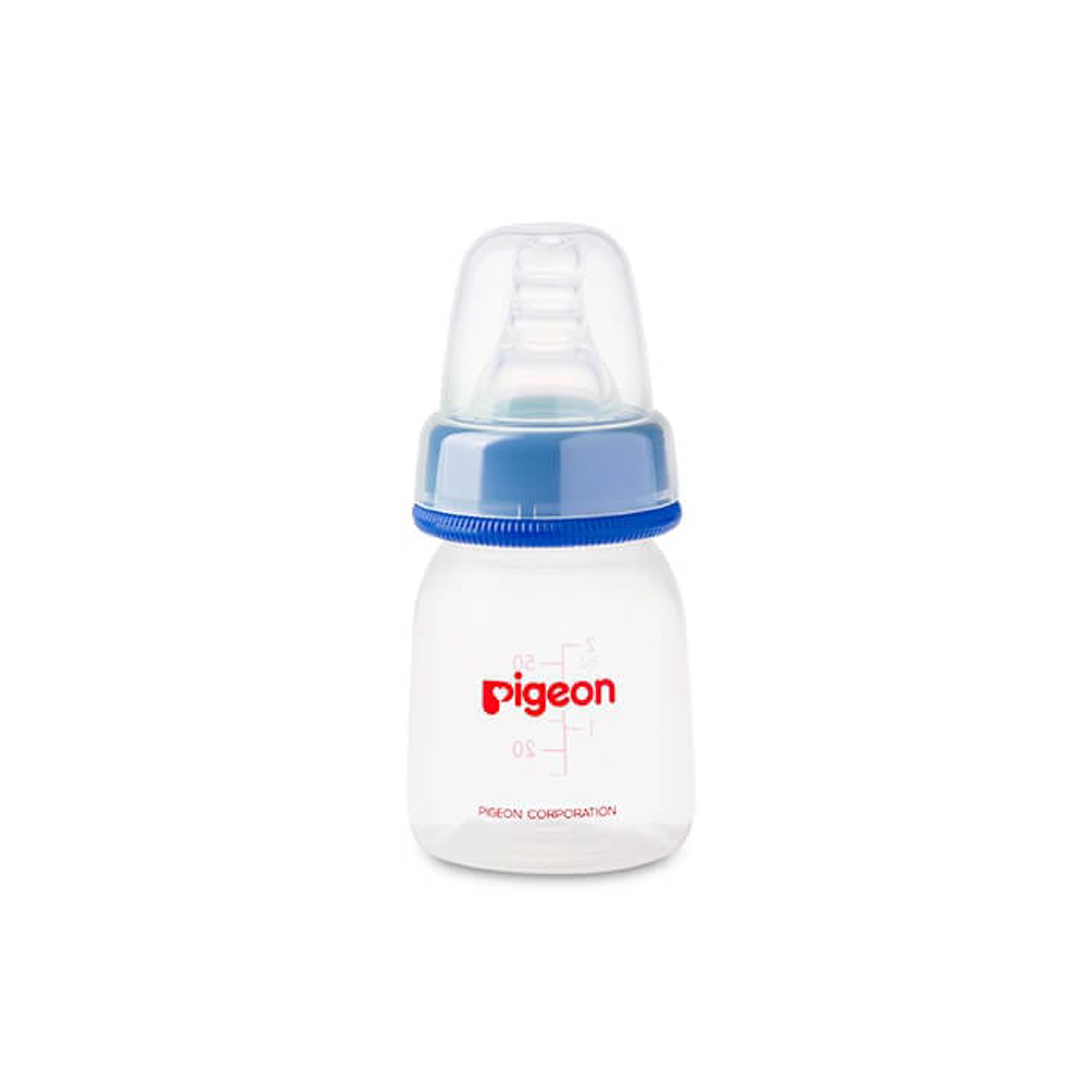 Pigeon Plastic Feeding Bottle (Transparent Cap)