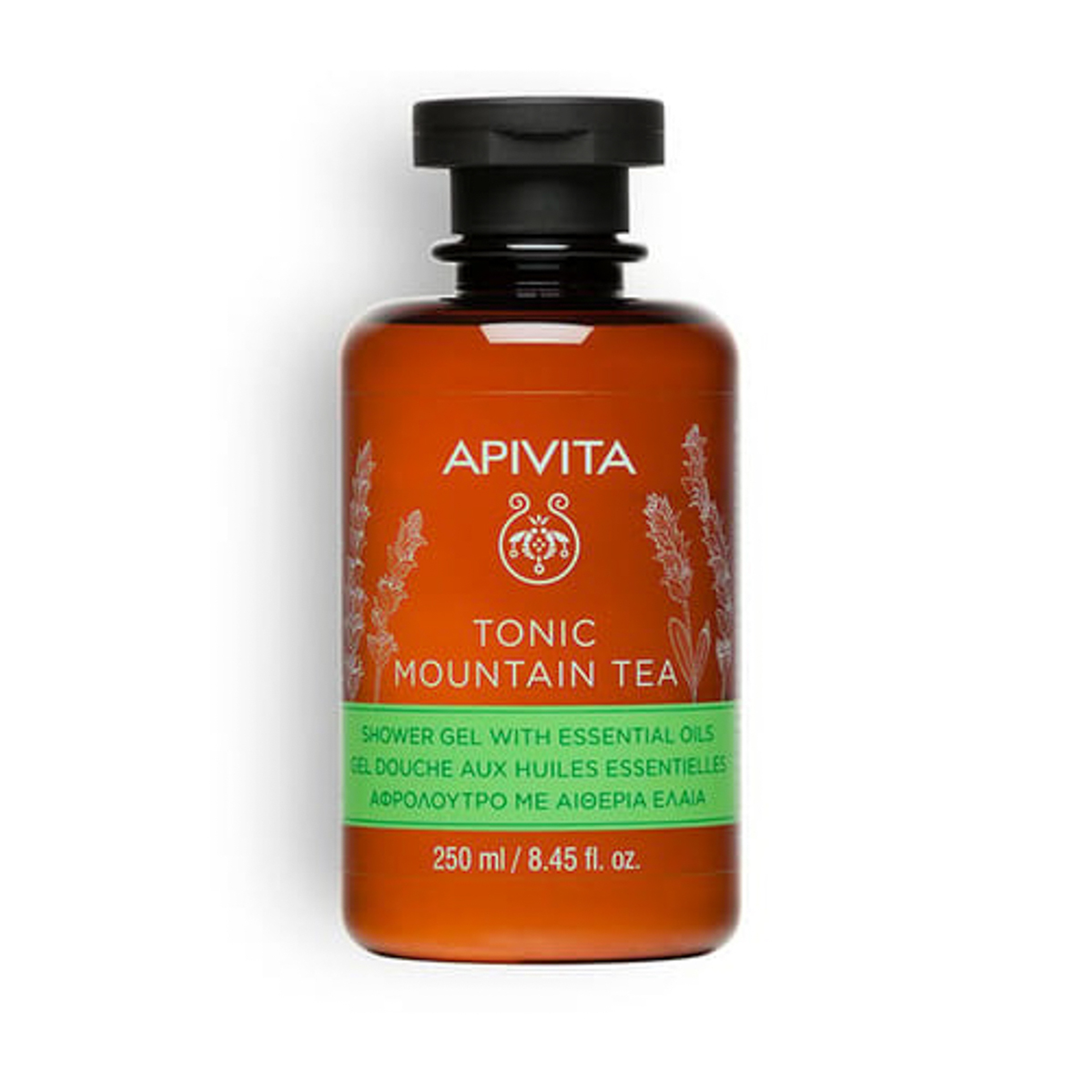 Apivita Tonic Mountain Tea Shower Gel With Essential Oils 250 Ml