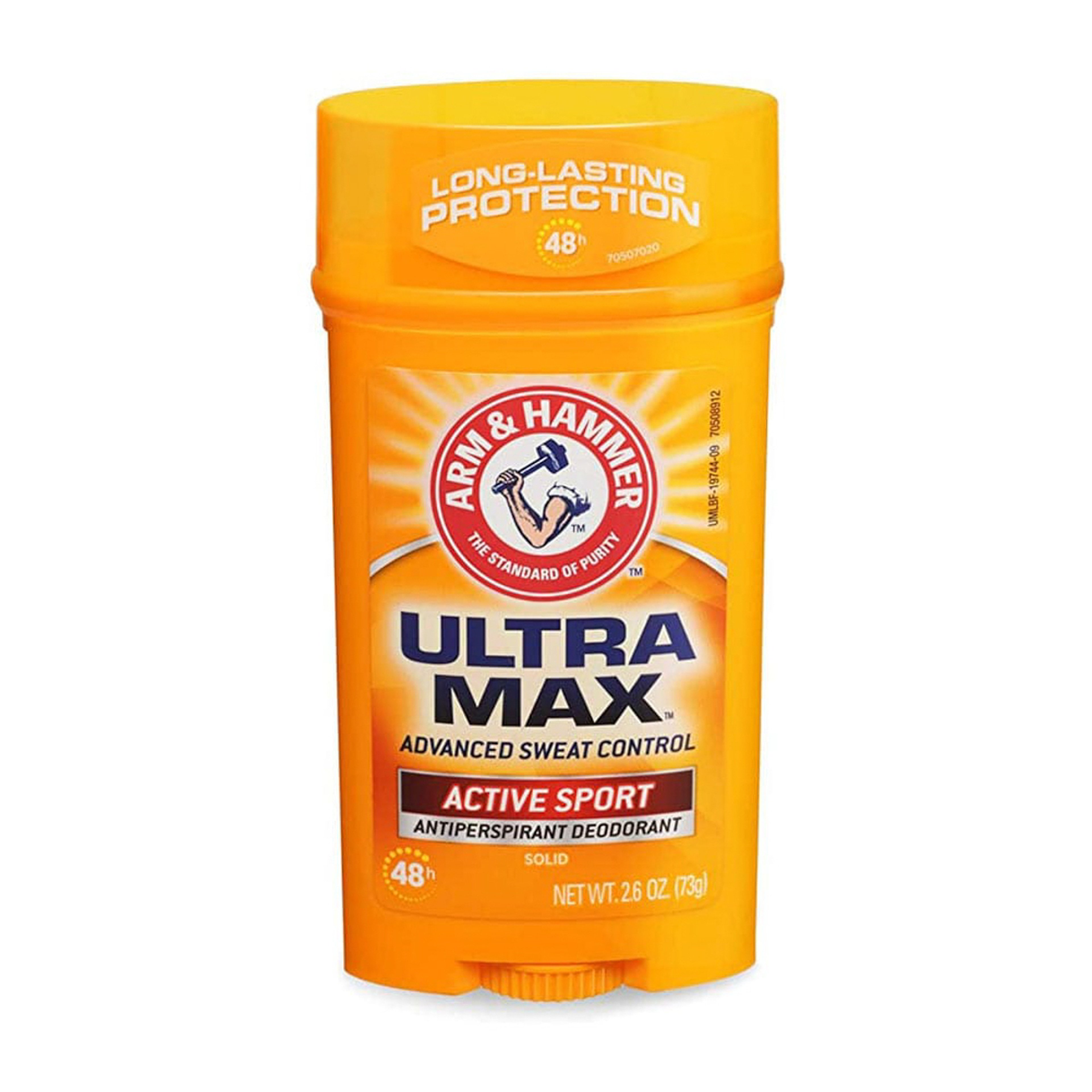 A&H Umax Deodorant Active Sport Solid Wide 2.6Oz/73Gm