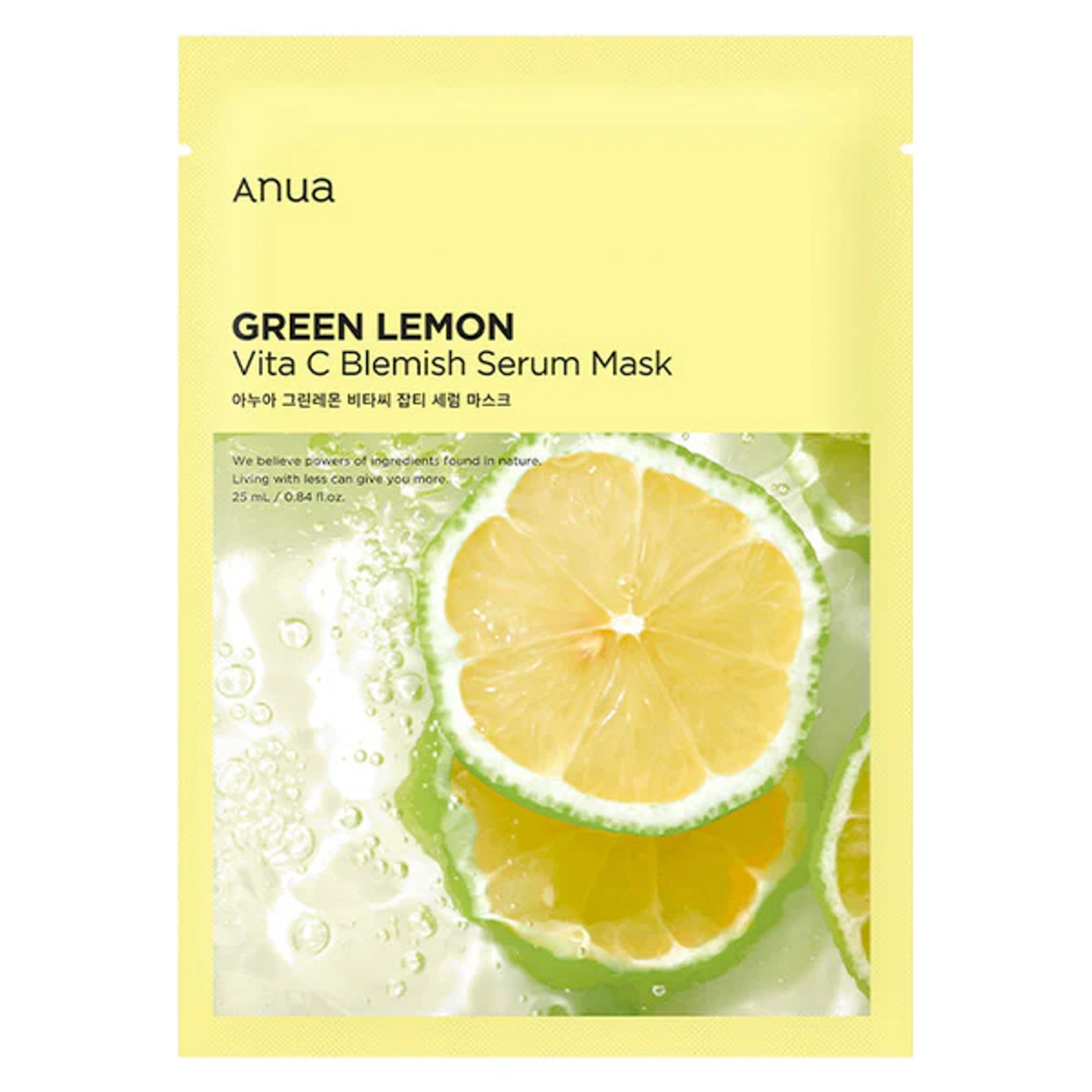 Anua Green Lemon Vita C Blemish Serum Mask 25ml