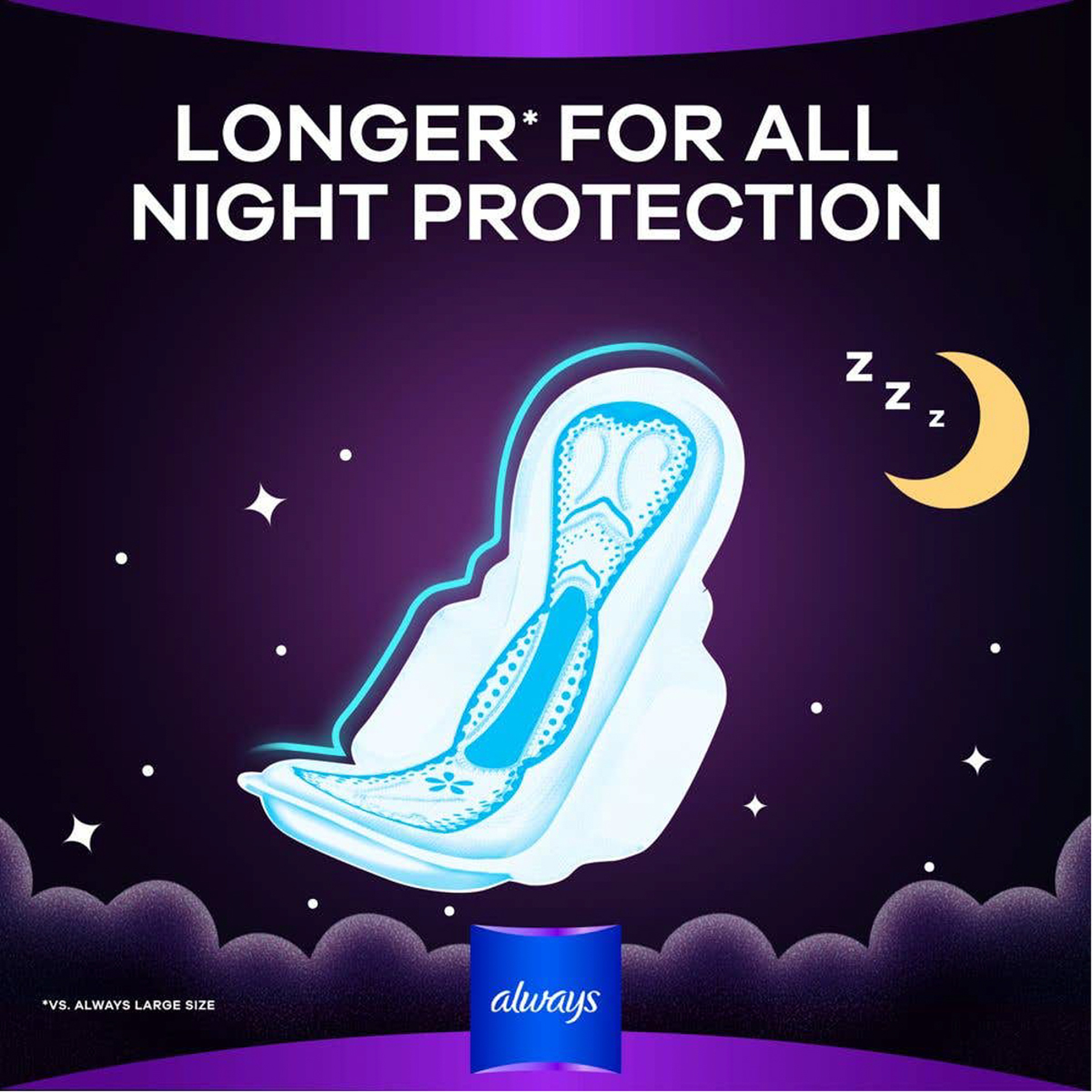 Always Night Super Plus Maxi Thick 8 Sanitary Pads
