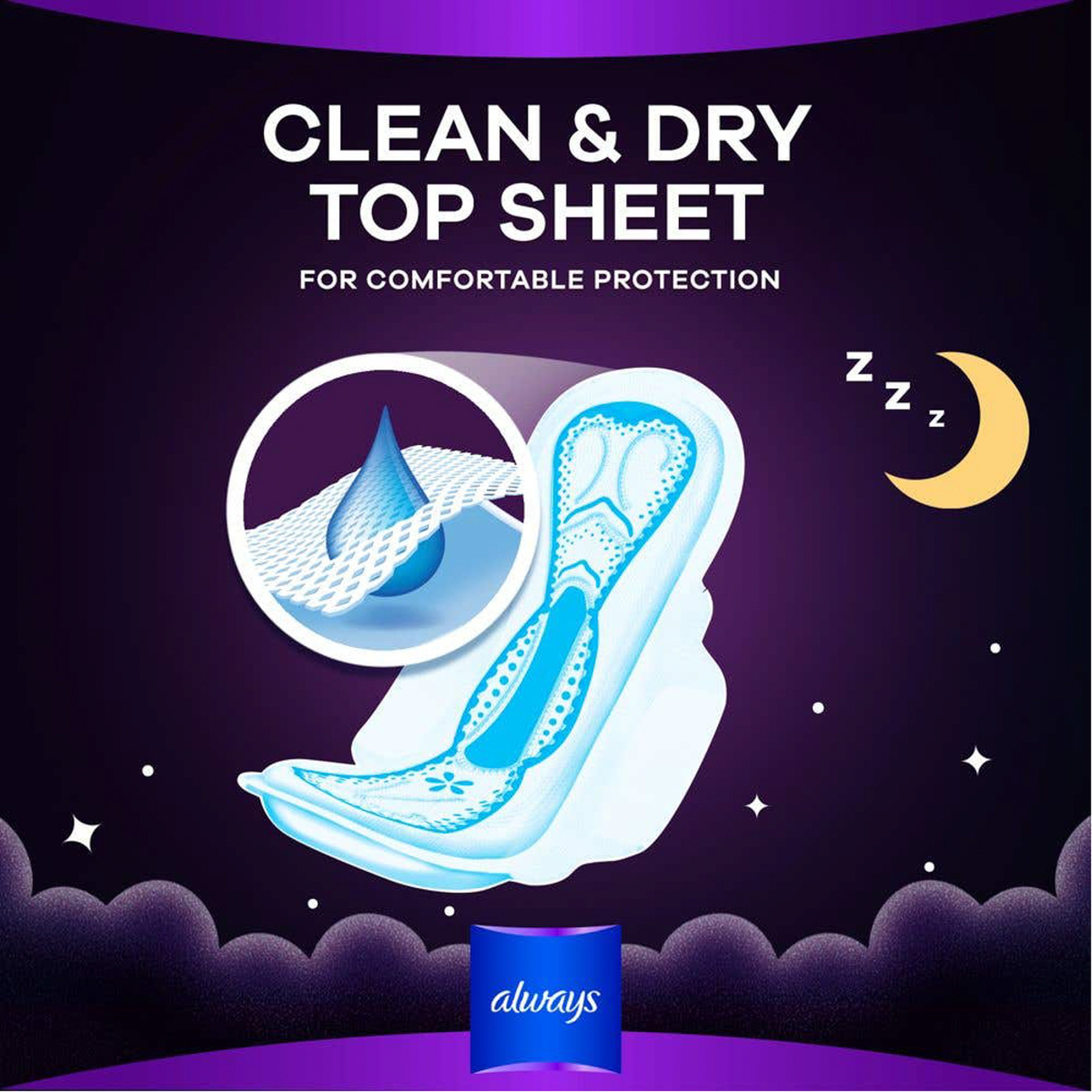 Always Night Super Plus Maxi Thick 8 Sanitary Pads