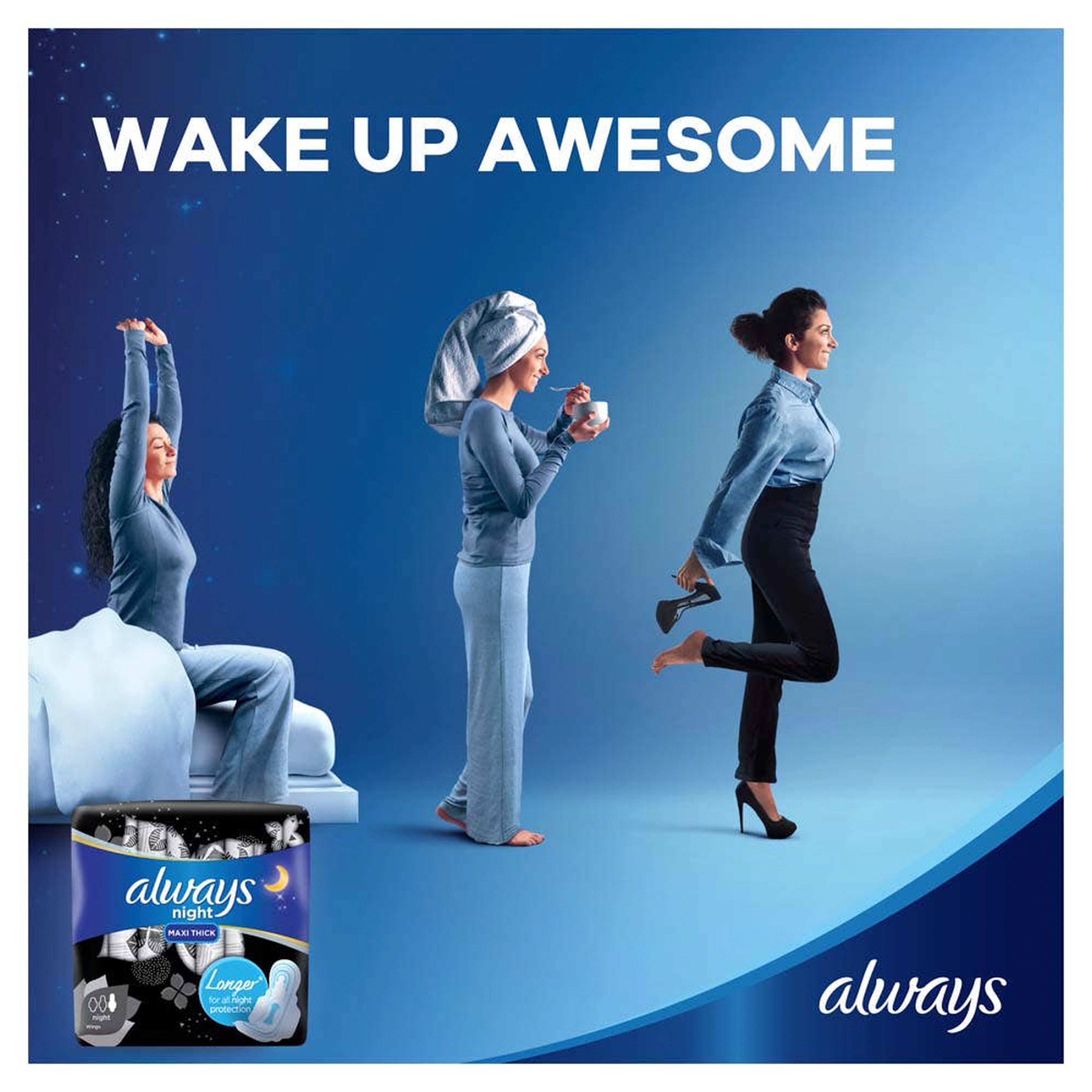 Always Night Super Plus Maxi Thick 8 Sanitary Pads