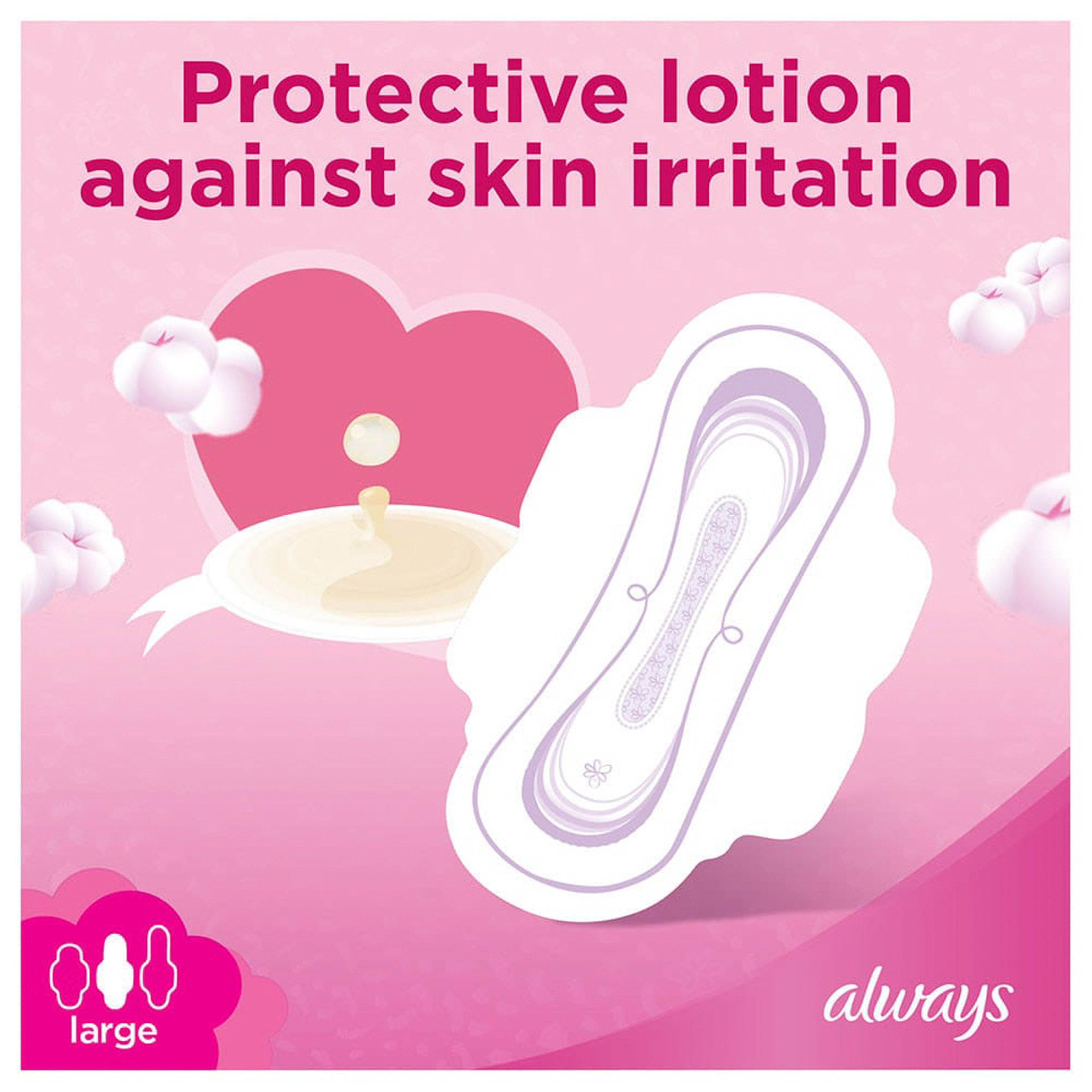 Always Skin Love Maxi Thick Large Sanitary Pads - 24 Pads