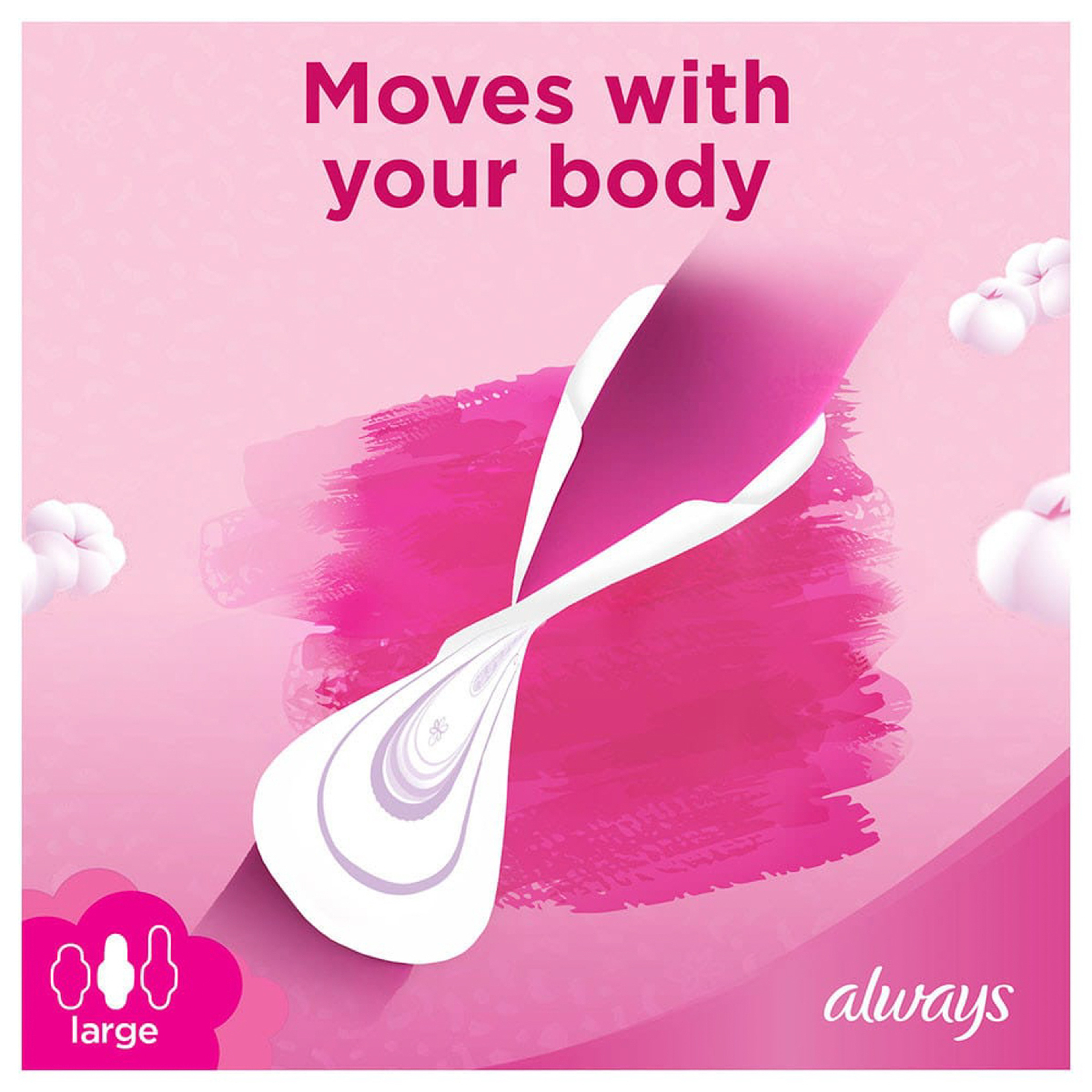 Always Skin Love Maxi Thick Large Sanitary Pads - 24 Pads