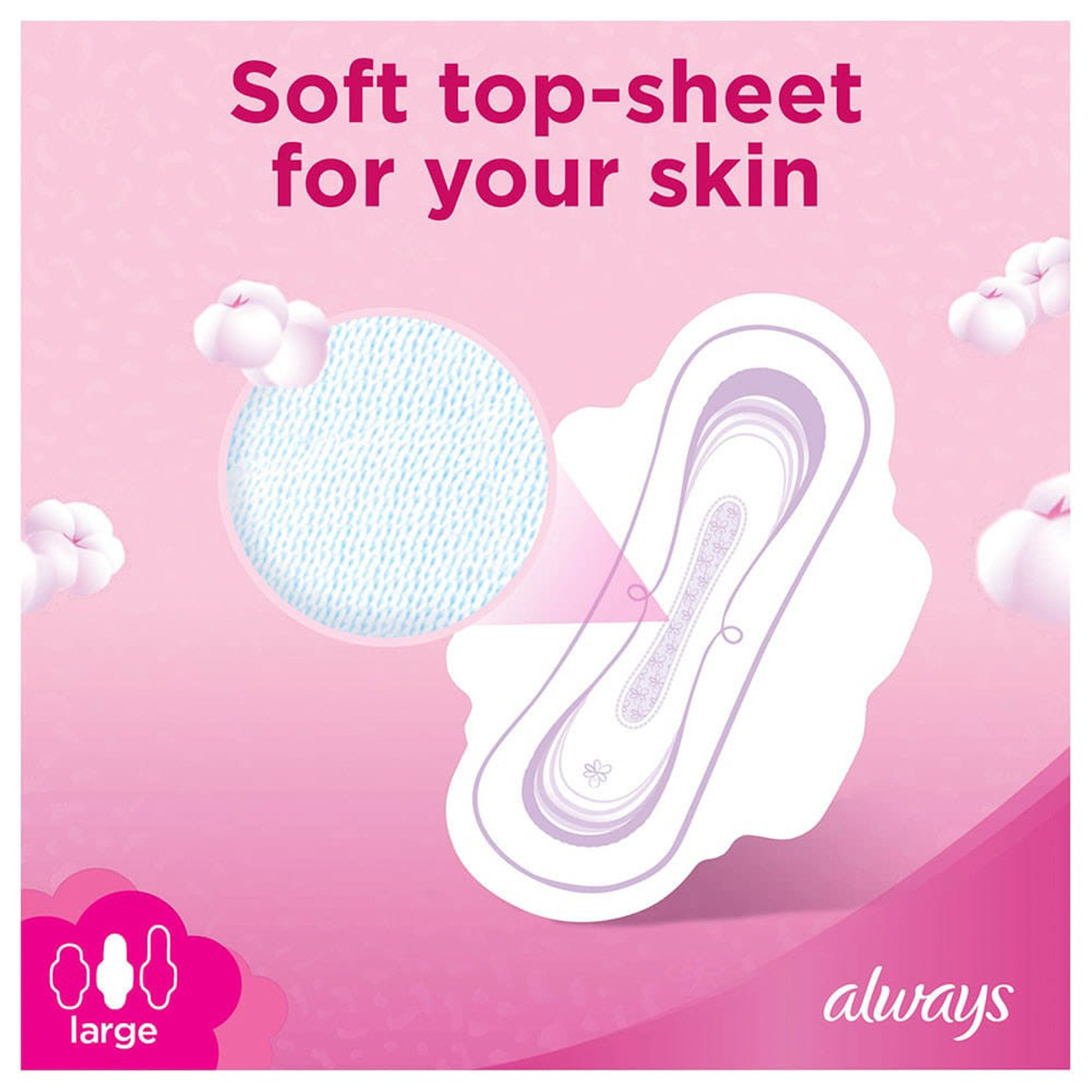 Always Skin Love Maxi Thick Large Sanitary Pads - 24 Pads