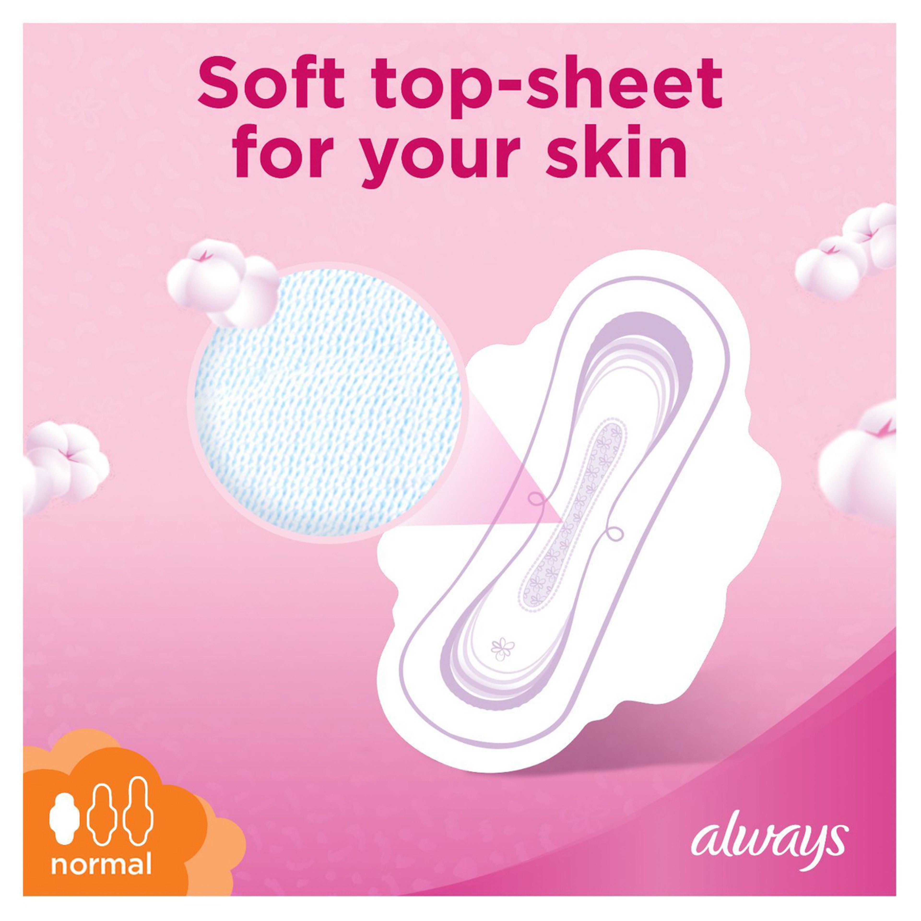 Always Cotton Soft Ultra Thin Normal Sanitary Pads 10 Pk