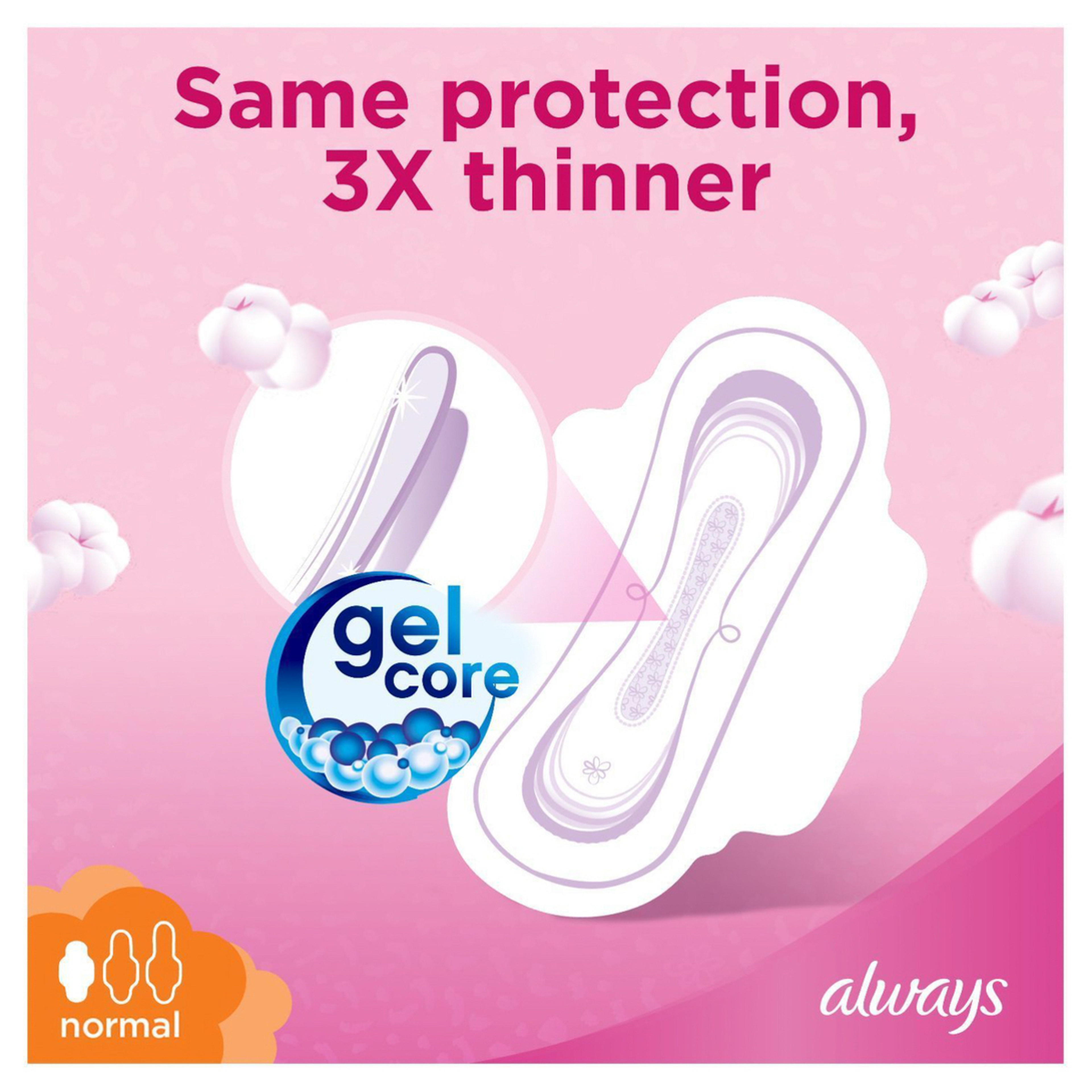 Always Cotton Soft Ultra Thin Normal Sanitary Pads 10 Pk