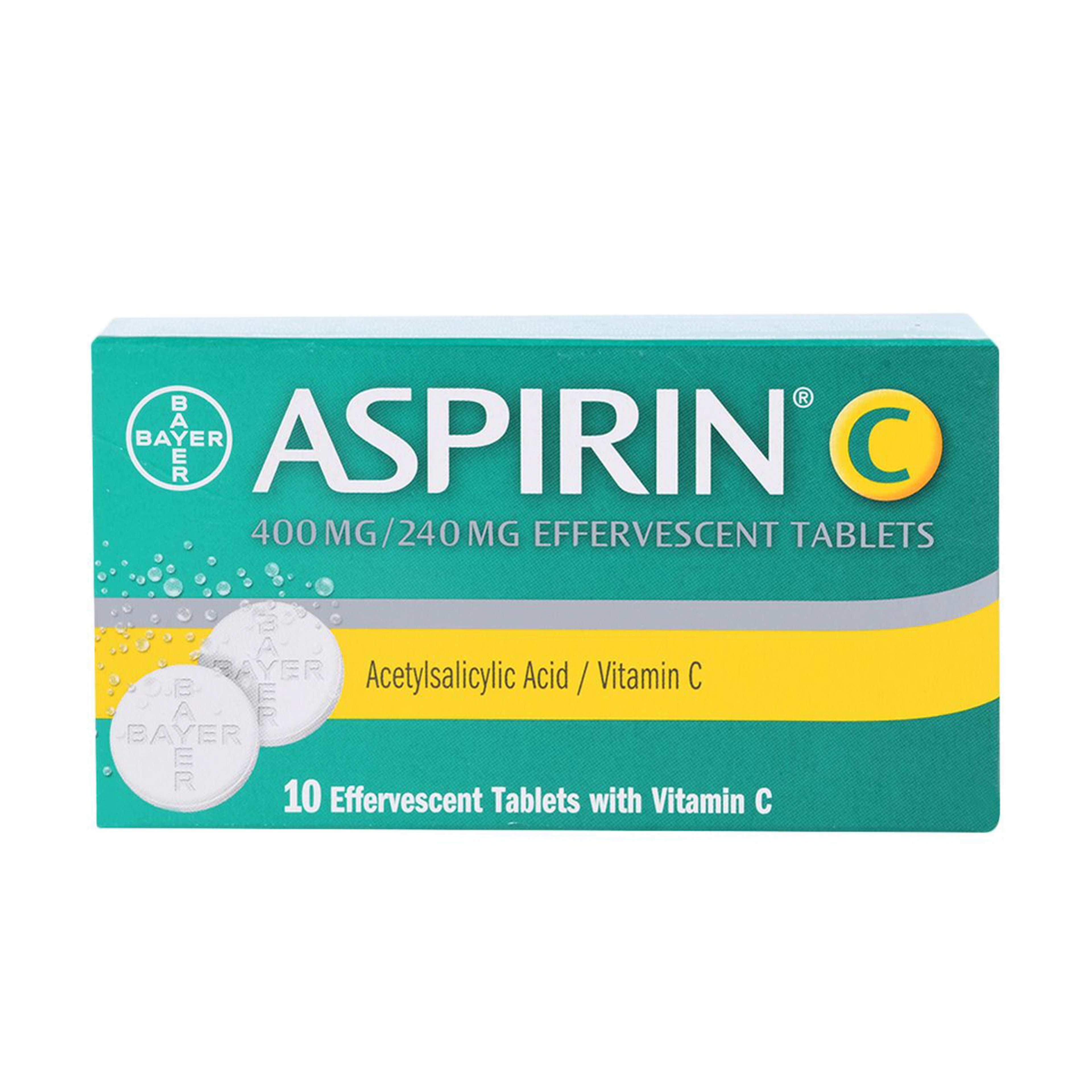 Aspirin-C Effervescent Tab For Pain Of Cold & Flu 10 Tab