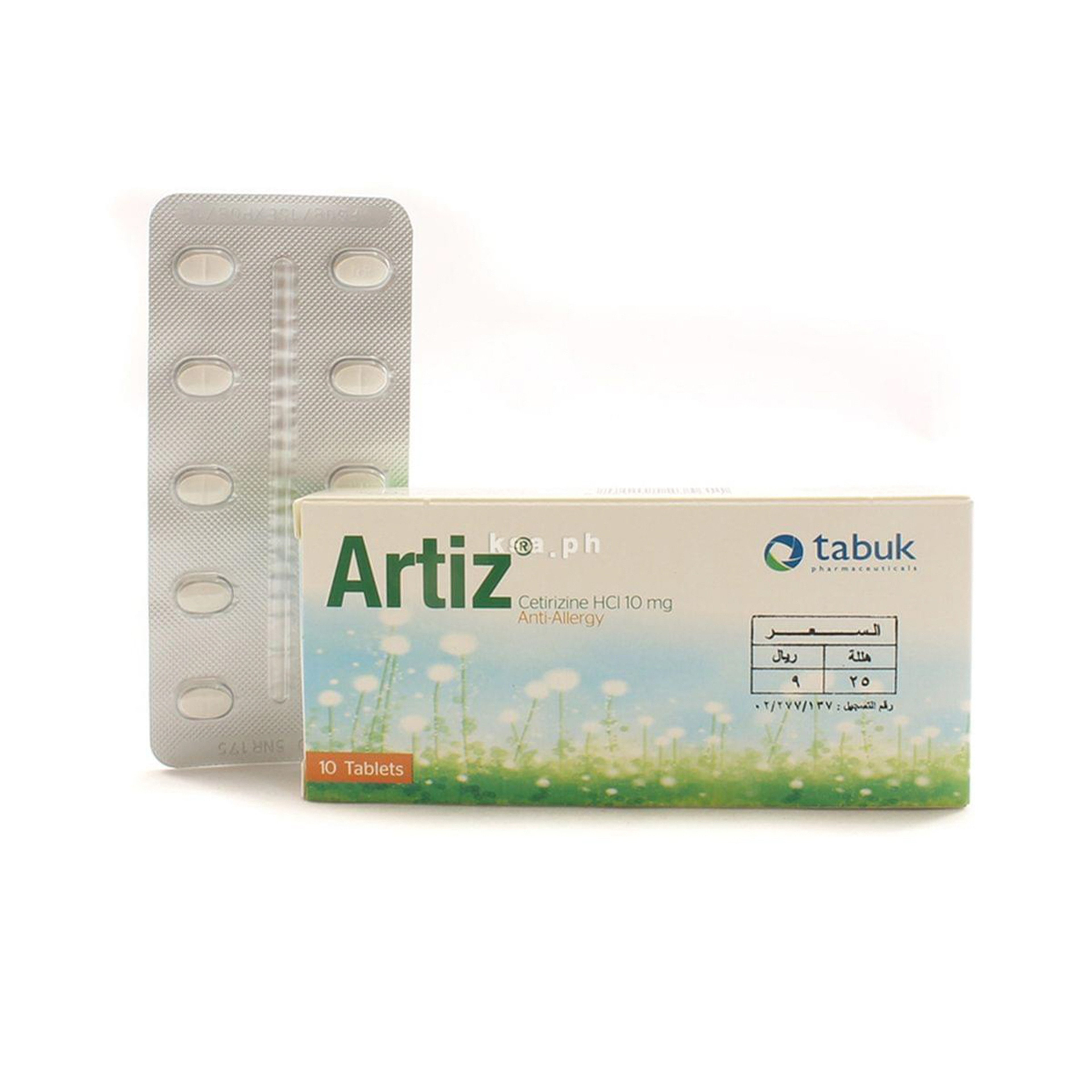 Artiz Artiz 10 Mg Tablet 10Pcs