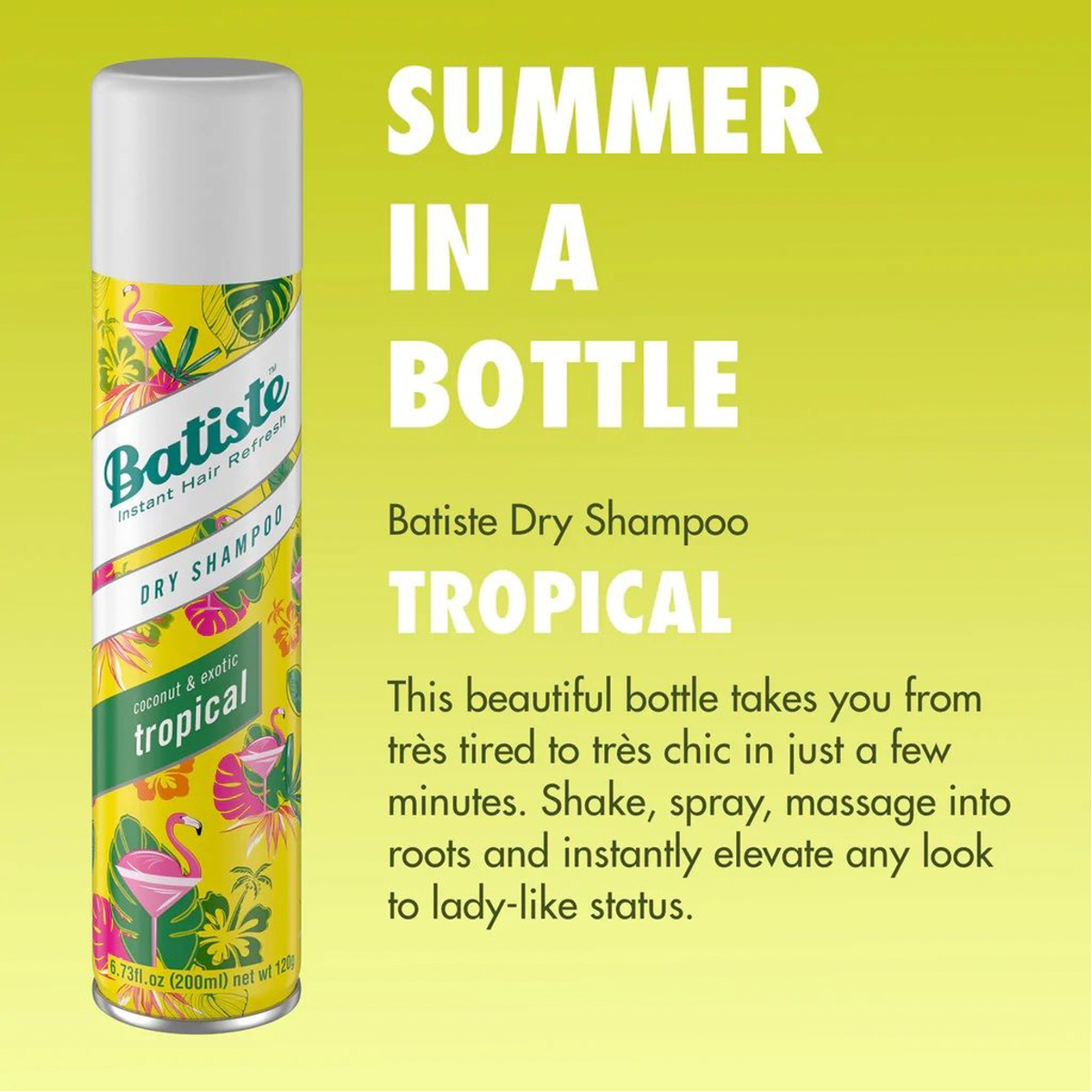 Batiste Dry Shampoo (Tropical) 200 Ml