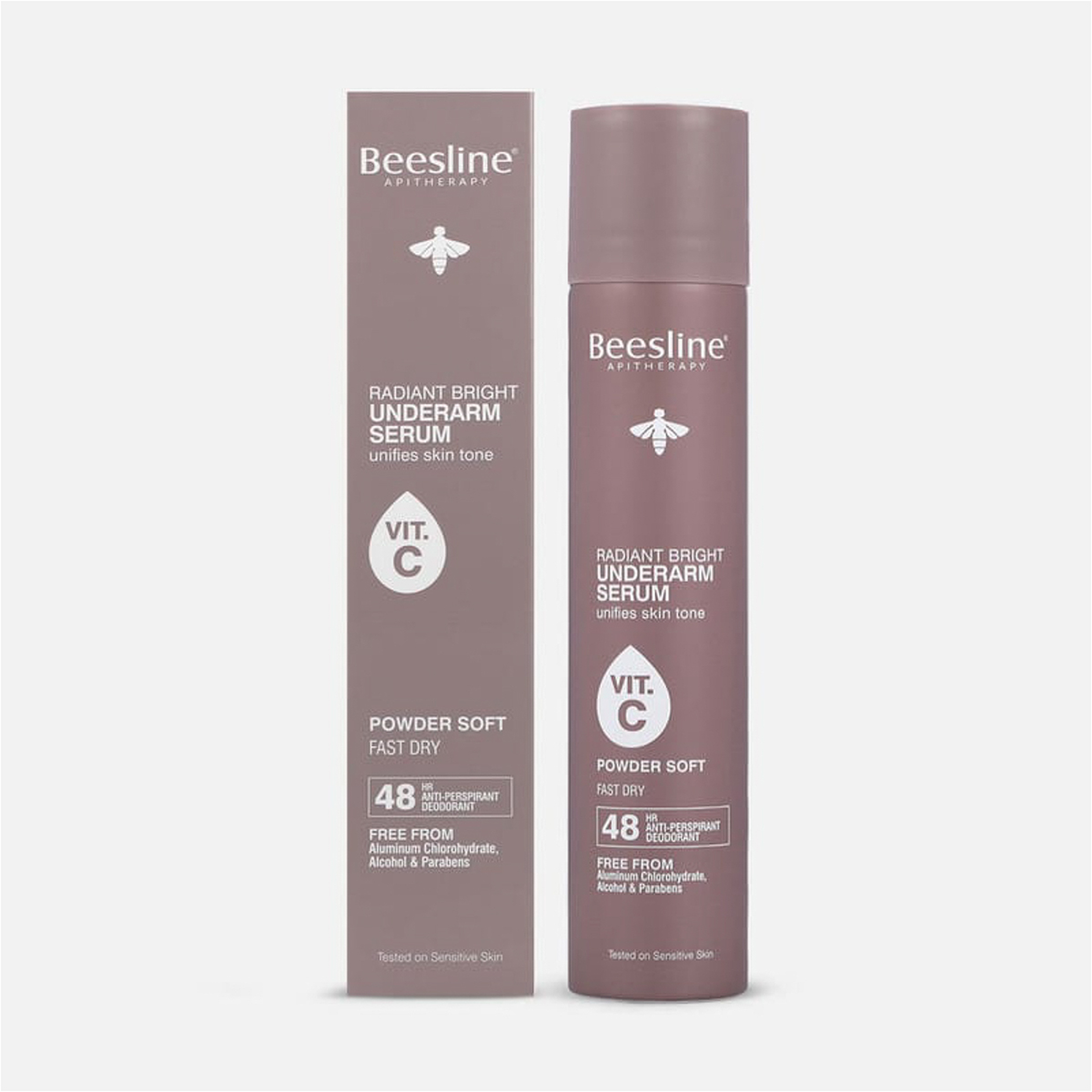 Beesline Radiant White Underarm Serum Powder Soft 150 Ml