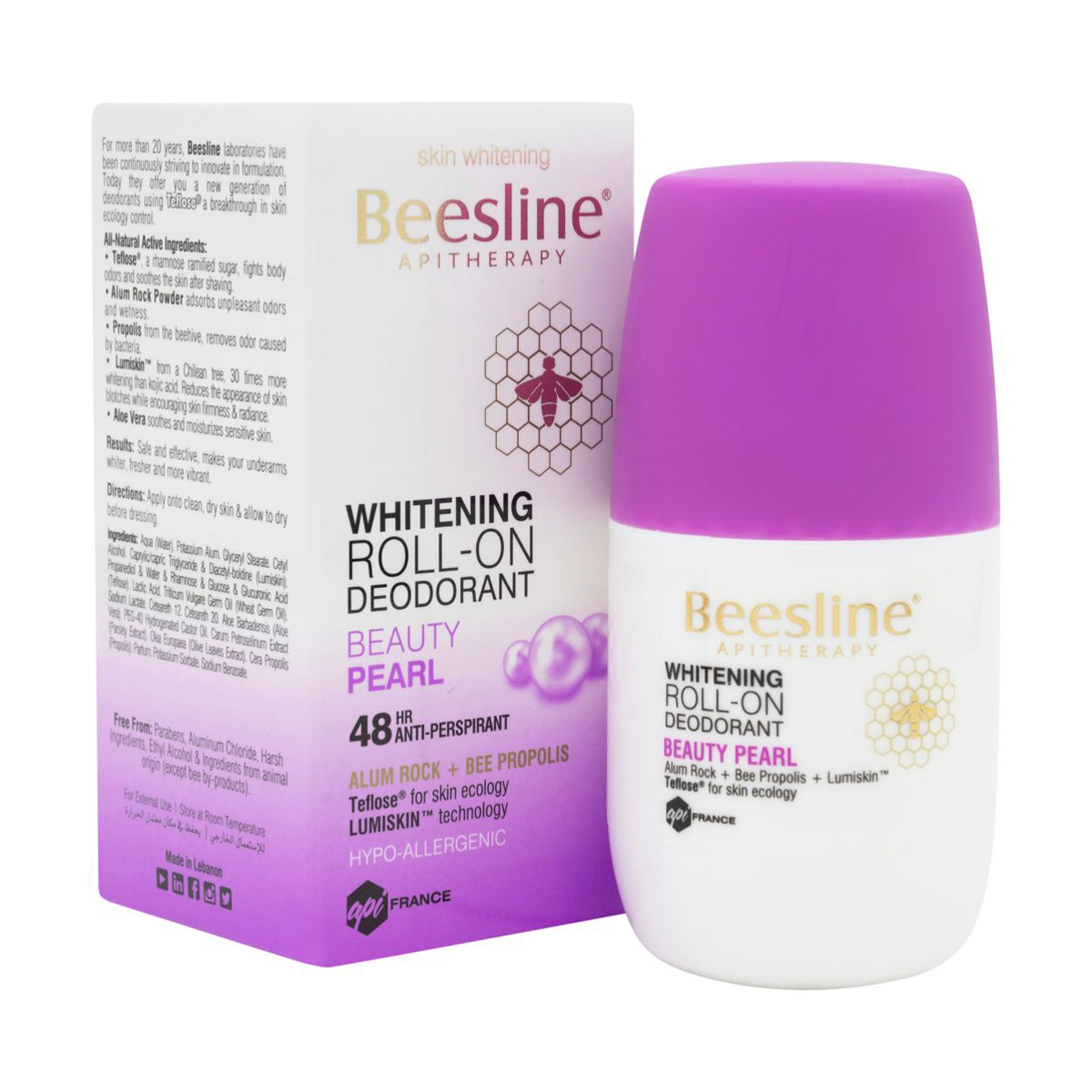 Beesline Roll On Deo Whitening Beauty Pearl 50 Ml