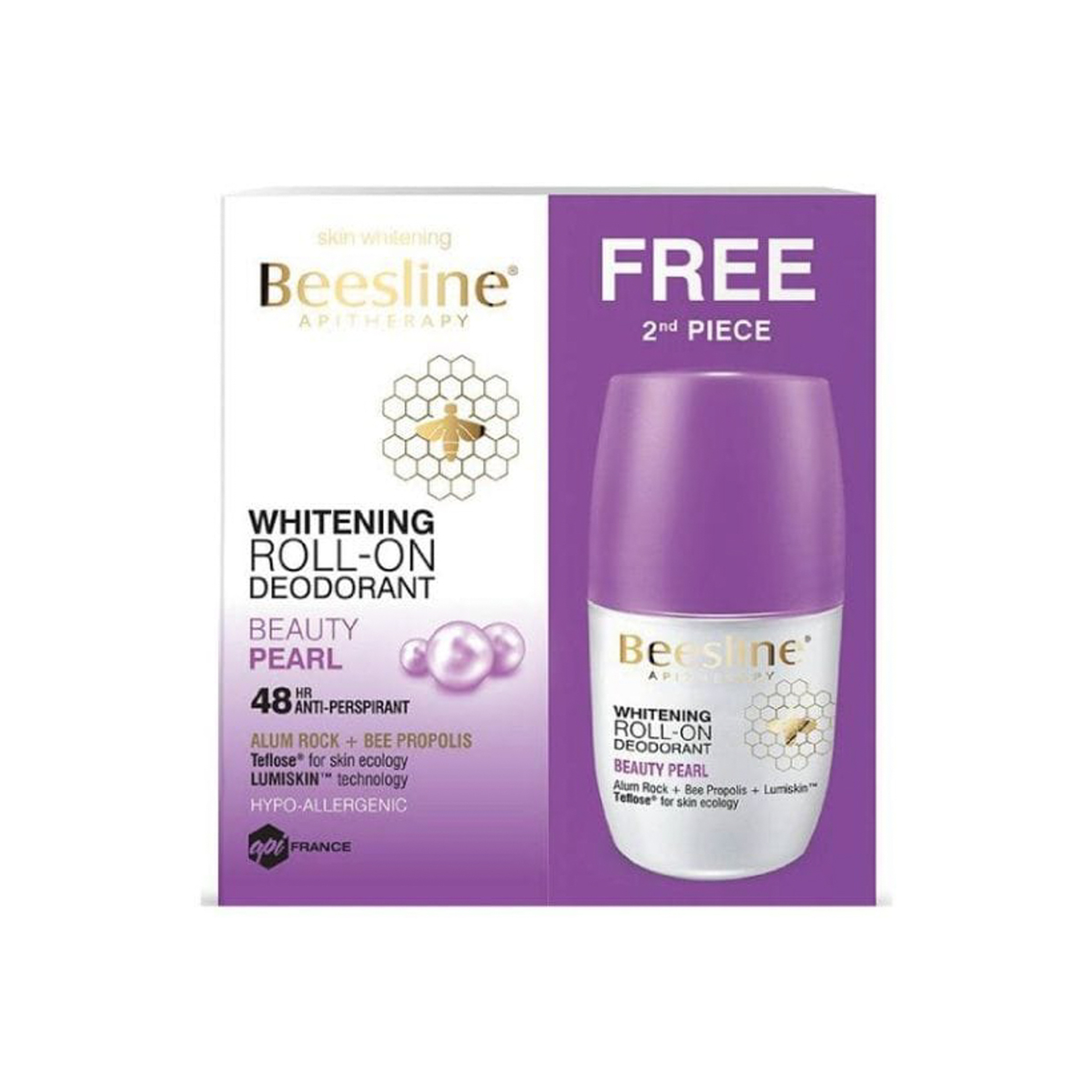 Beesline Roll-On Deo Whitening Beauty Pearl 50 Ml Offer (1+1)